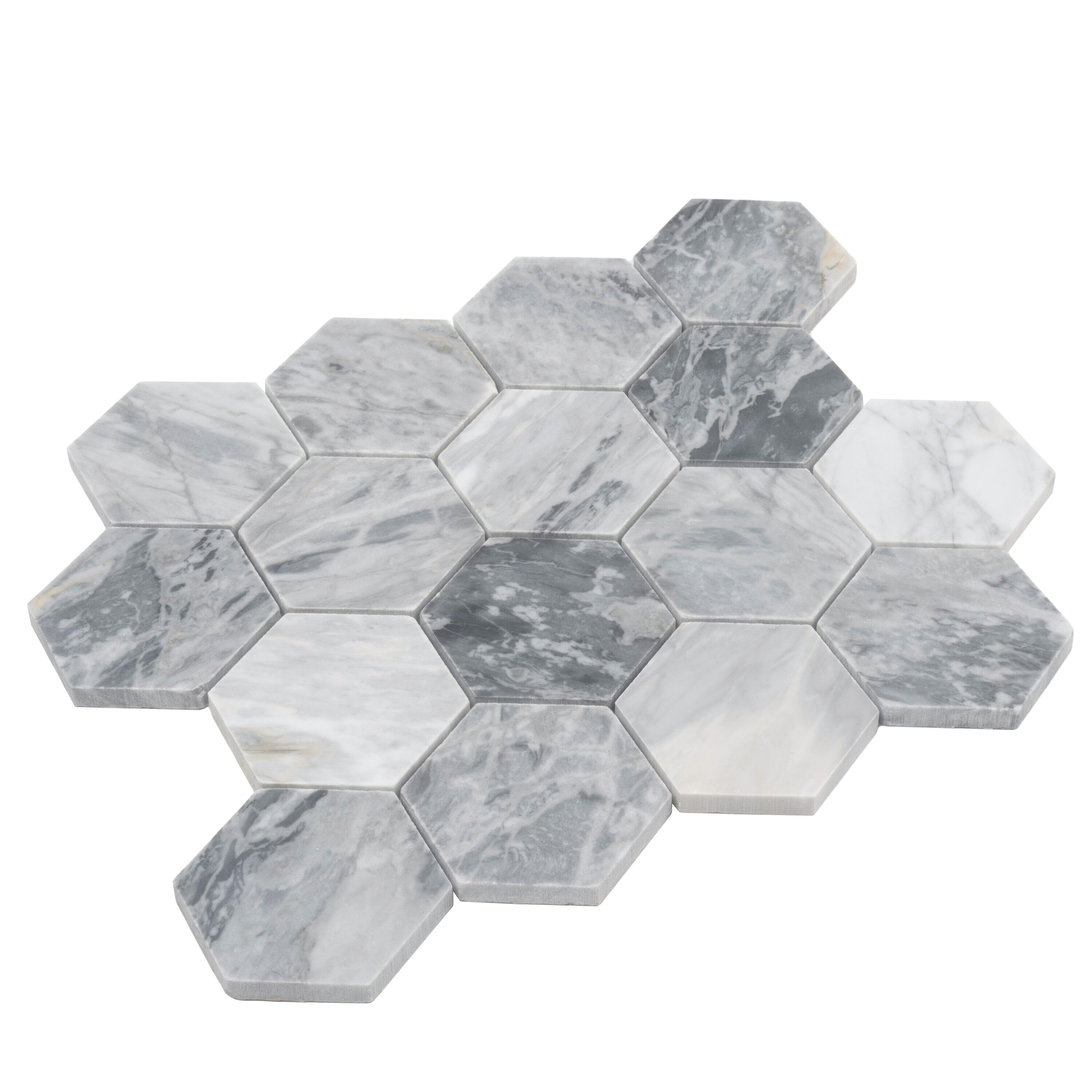 Apollo Tile Sample - Toscana Light Gray 4-in x 5-in Honed Patterned ...