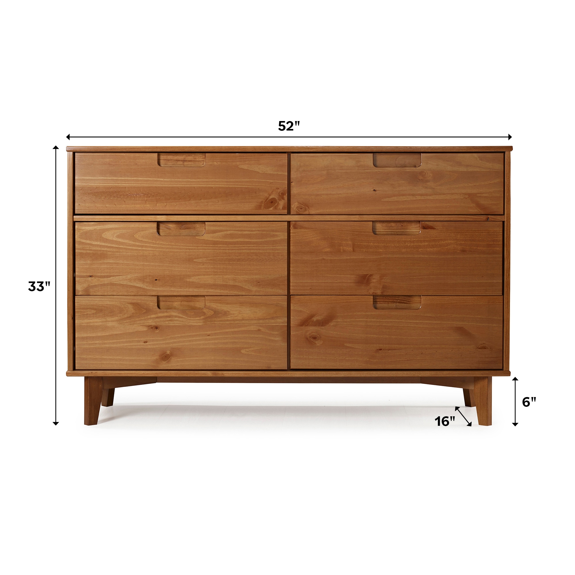 Walker Edison LWR6DSLDRCA dressers - View #12