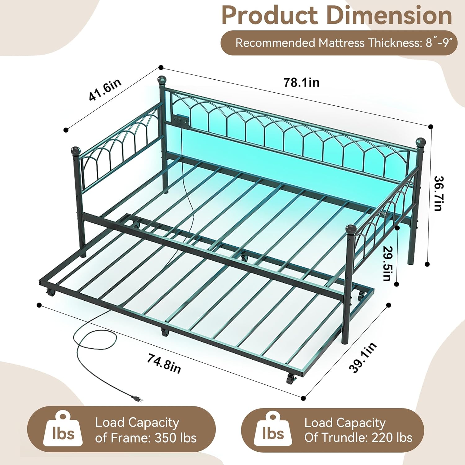 WhizMax PD-PHO-354NHULV futons - View #2