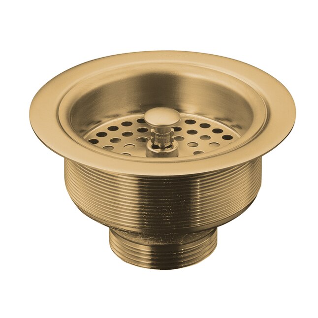 KOHLER Duostrainer 3.5-in Oil-Rubbed Bronze Brass Rust Resistant Strainer with Lock Mount Included Tailpipe Included Basket Included KOHLER Duostrainer 3.5-in Oil-Rubbed Bronze Brass Rust Resistant Strainer with Lock Mount Included Tailpipe Included Basket Included