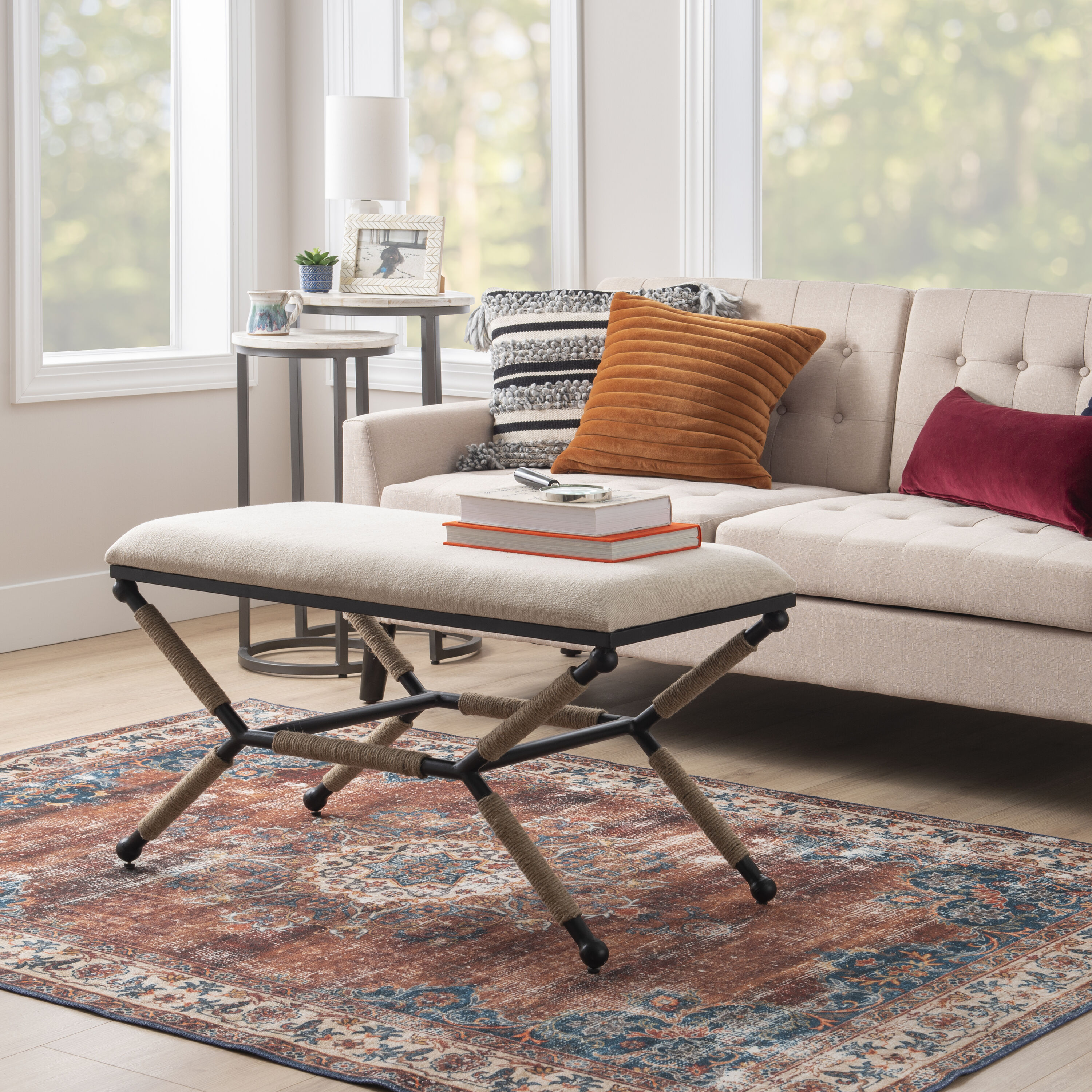 Linon LOWES1231 Indoor-Ottomans - View #5