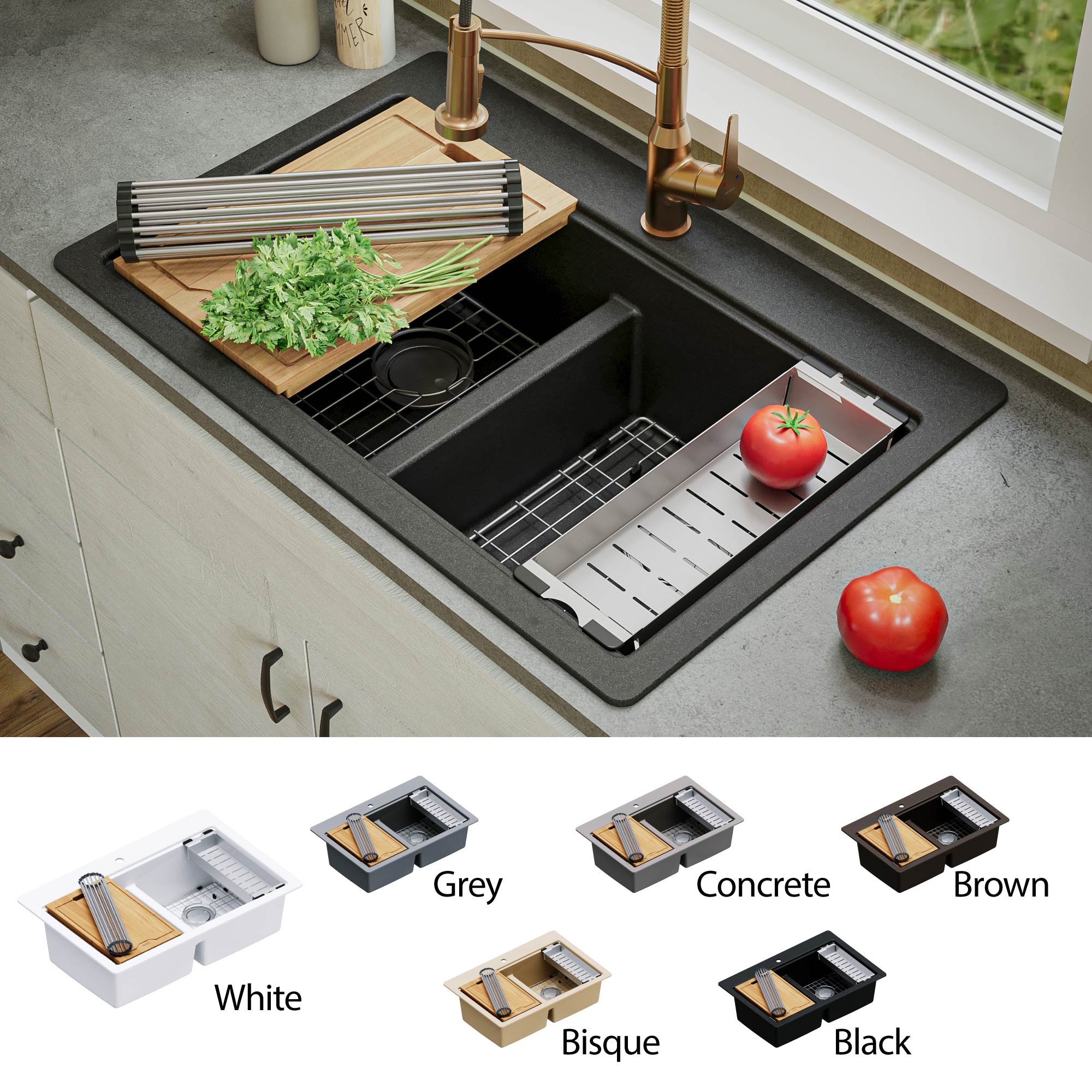 Karran QTWS-880-BL Kitchen-Sinks - View #8