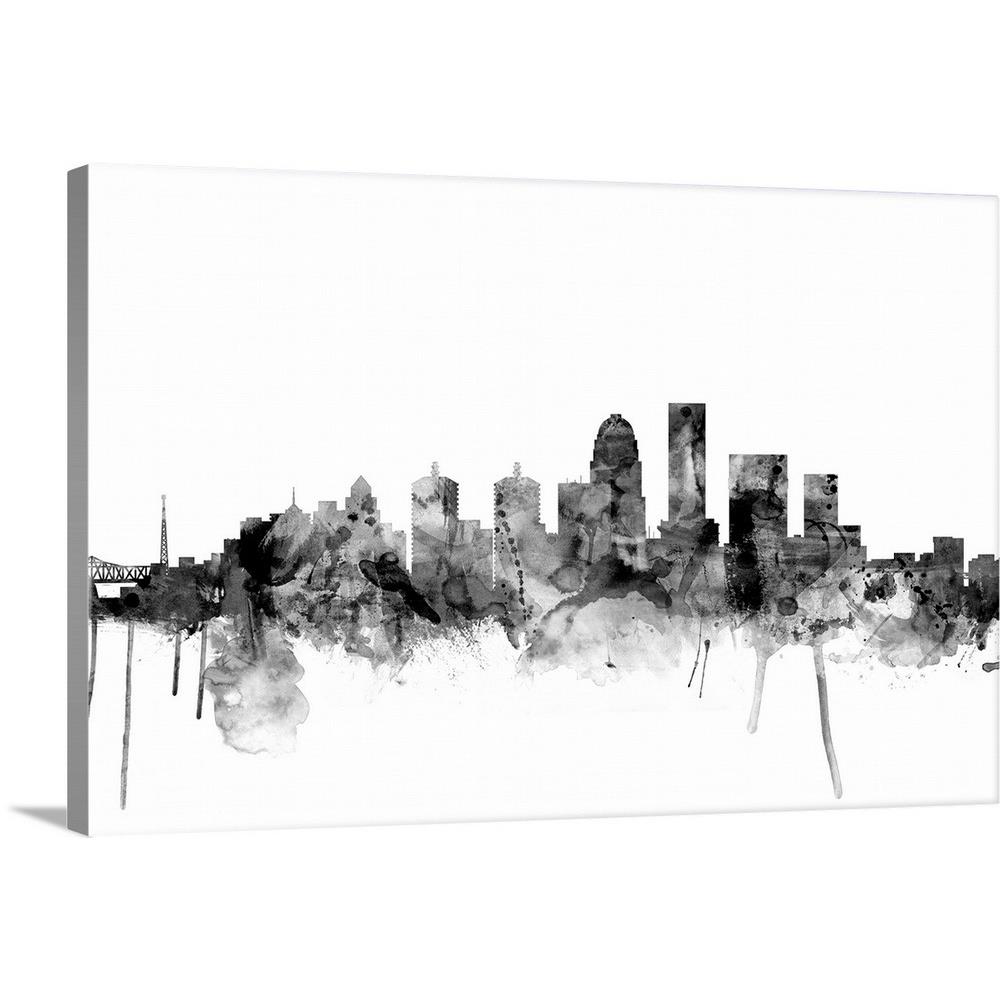 Louisville Skyline Art Print - Aesthetic Line Drawing Wall Art