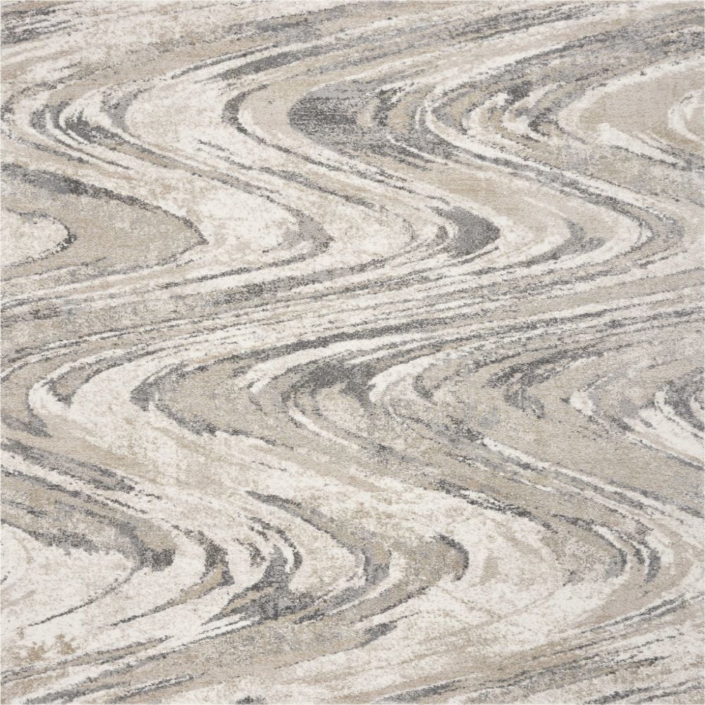 HomeRoots 350060 Bernadette 7 X 9 (ft) Rag Natural Indoor Distressed/Overdyed Area Rug