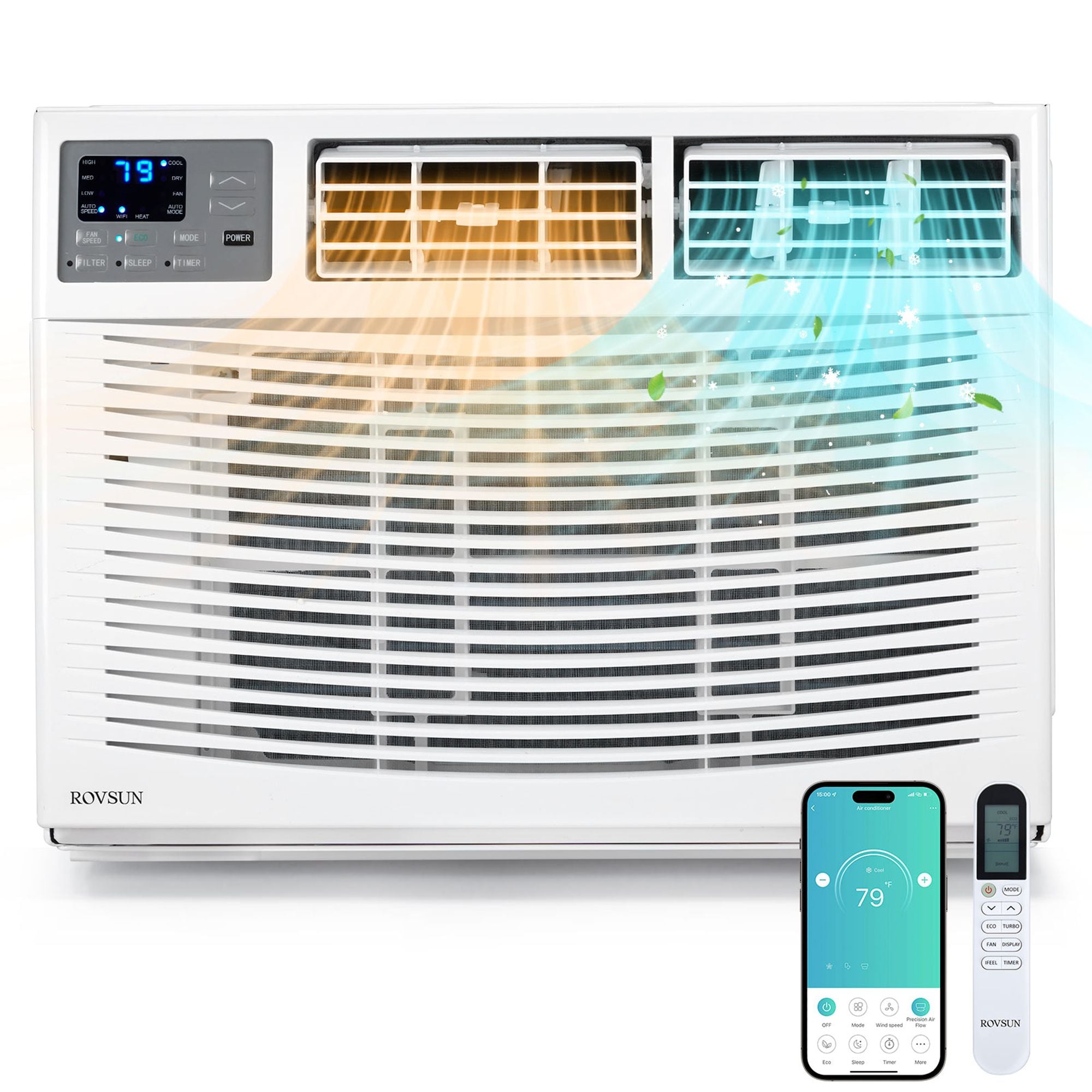 Winado  18000 BTU Wi-Fi Enabled Window Air Conditioner with Heat and Dehumidifier Sansujyuku sansujyuku.com