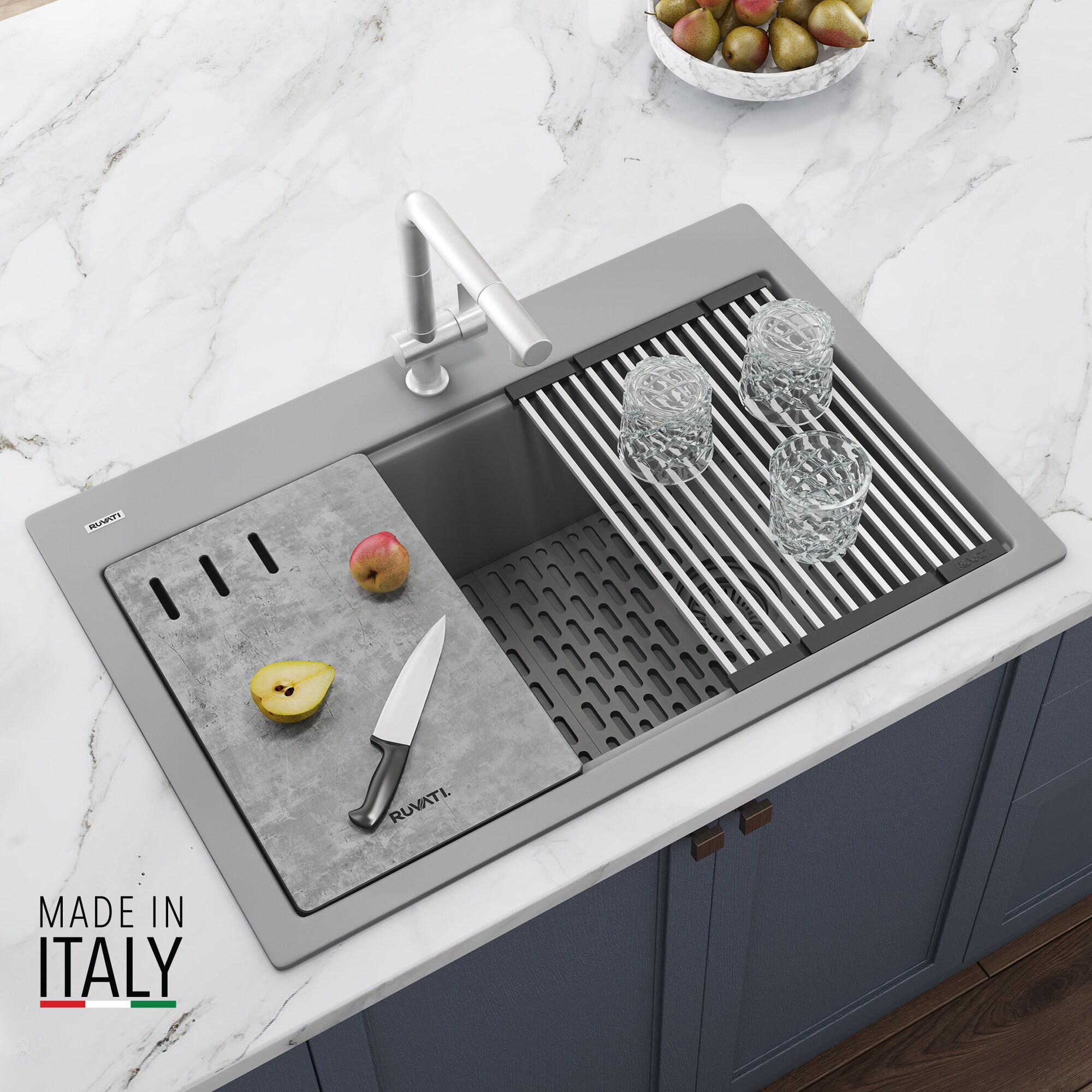 Ruvati RVG1302GR Kitchen-Sinks - View #4