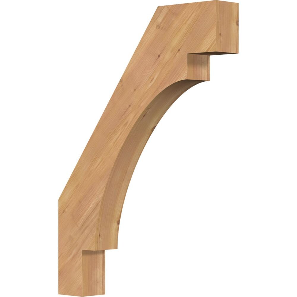 Ekena Millwork BRC04X22X30MRC00SWR 3-1/2-in x 22-in x 30-in Western Red Cedar Unfinished Wood Merced smooth