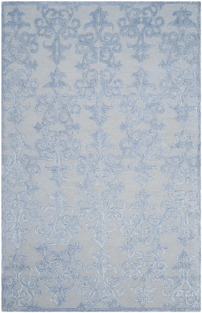 Safavieh BEL127A-5 Bella Calla 5 x 8 (ft) Tufted Synthetic Blue Rectangular Indoor Abstract Farmhouse/Cottage Area rug