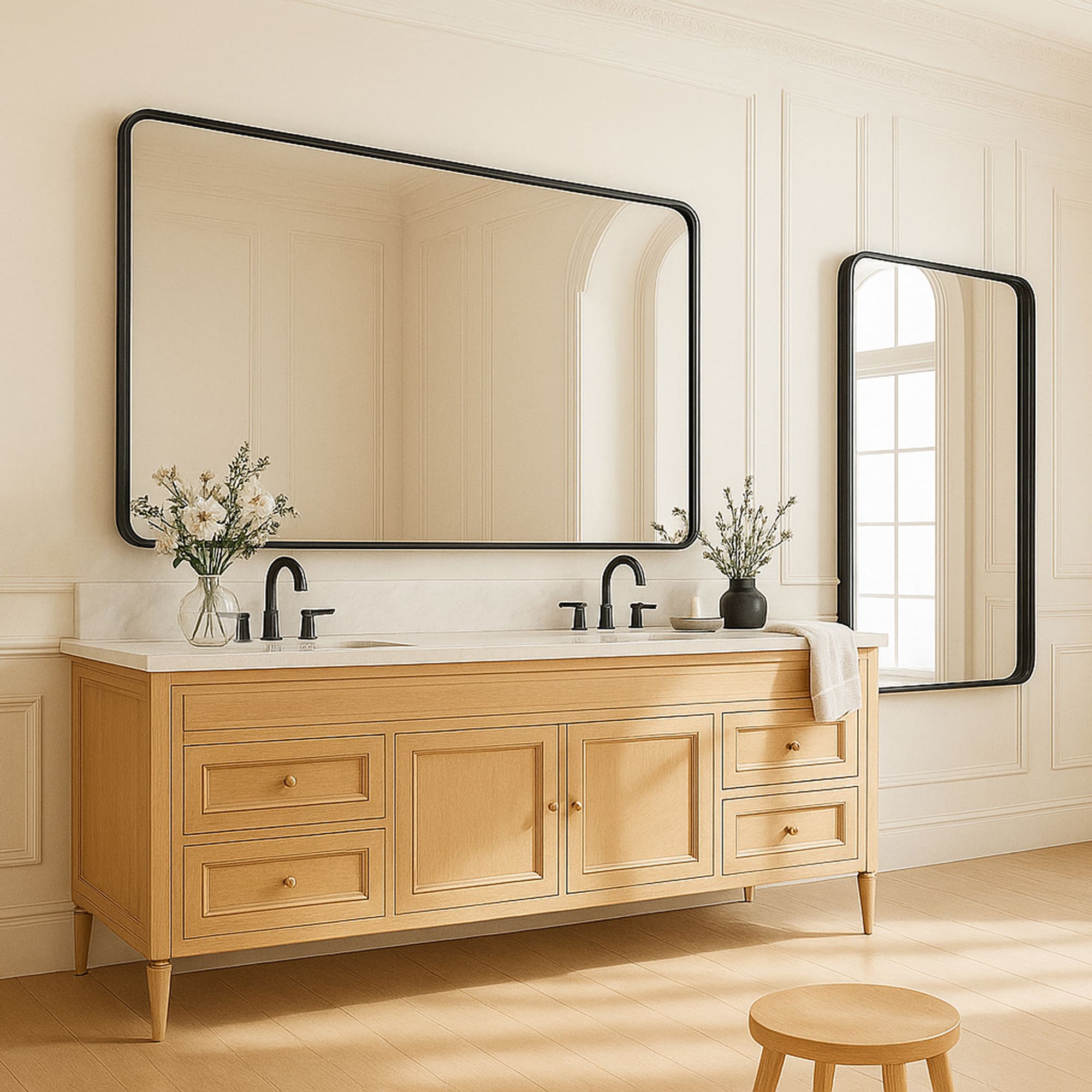 GRANDJOY BM-KM-AARH-4832 Framed-Bath-Mirrors - View #10