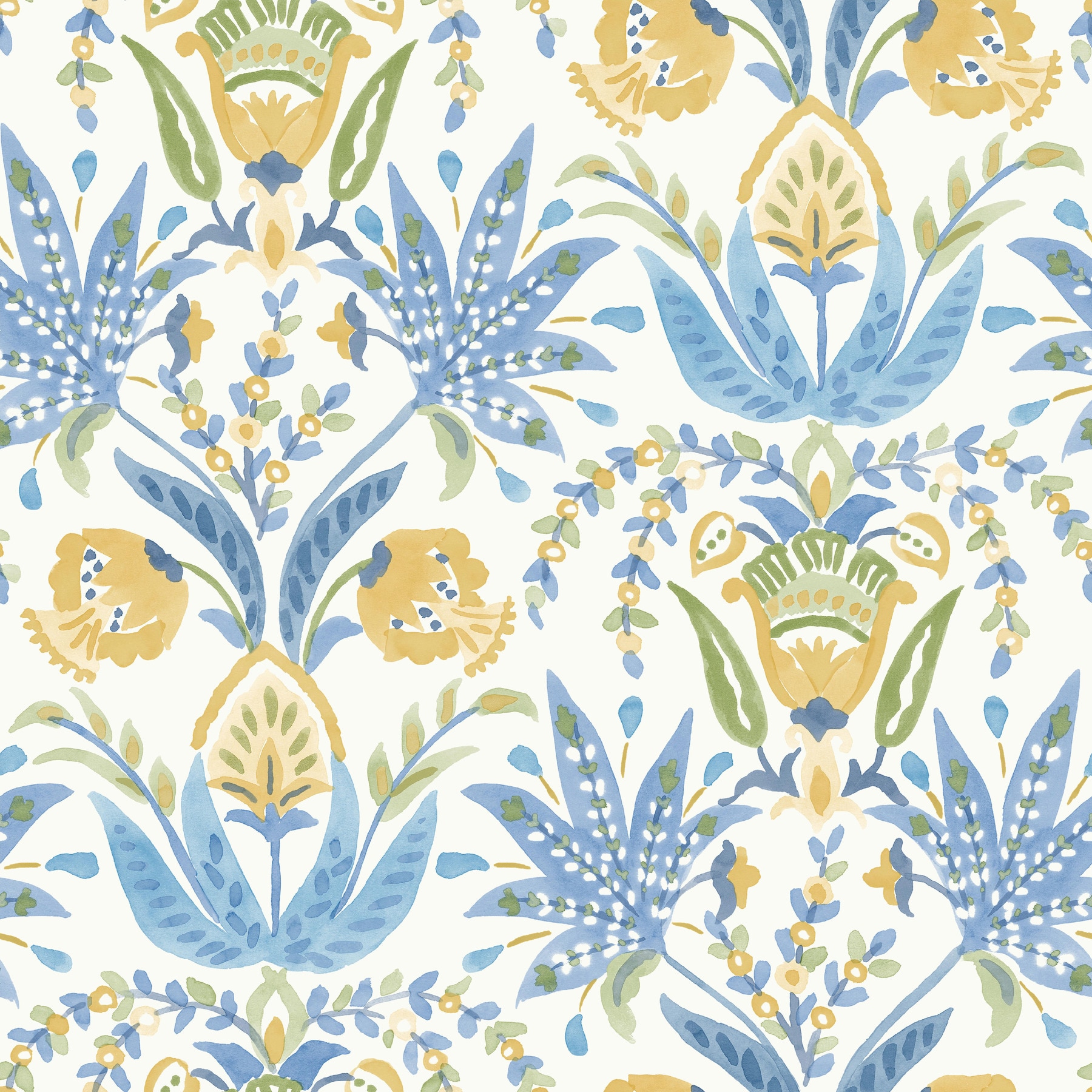 Blue Floral Wallpaper At Lowes.com