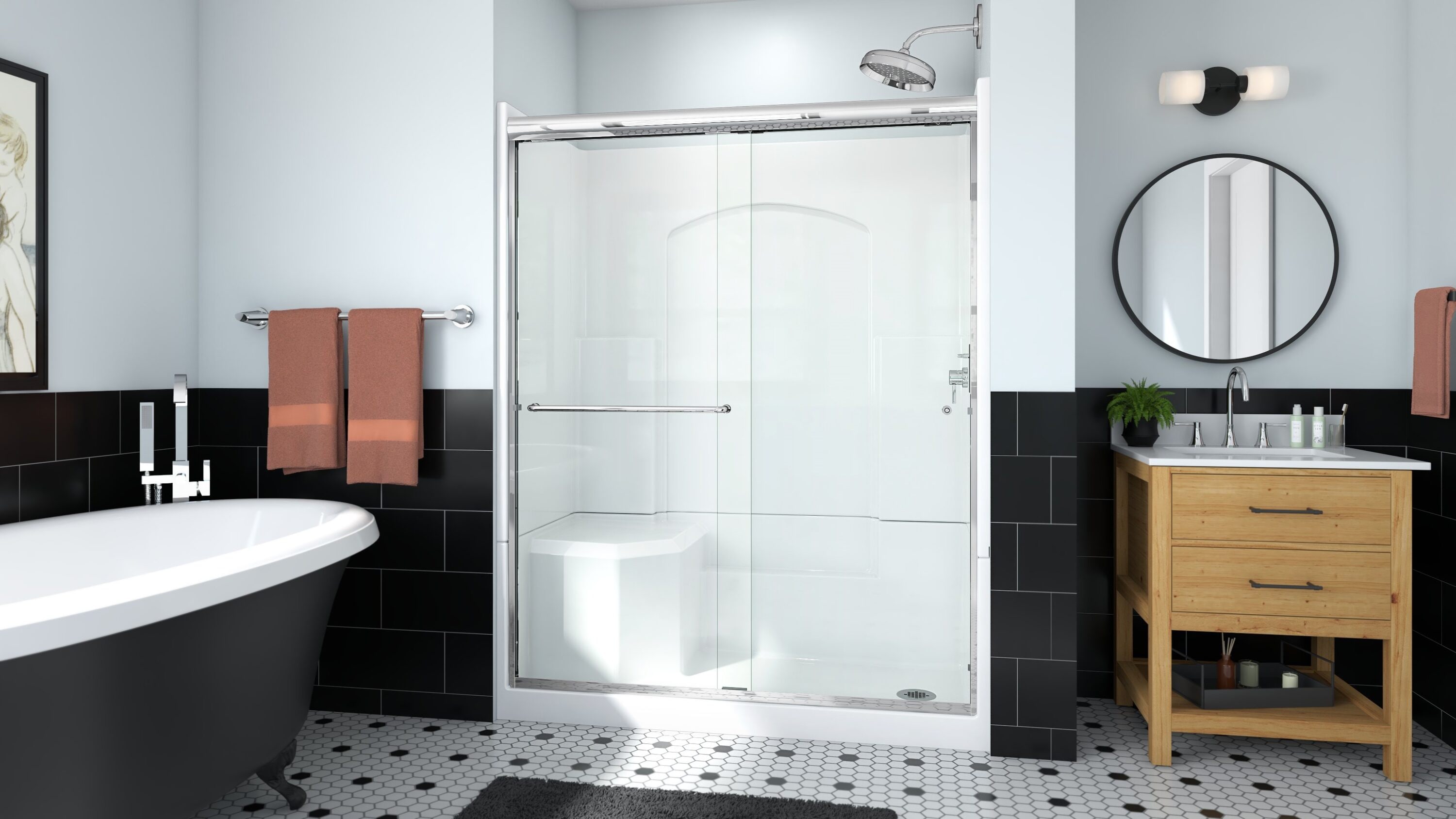 Laurel Mountain L3660SH1S4PLWC3 Alcove-Shower-Kit - View #9