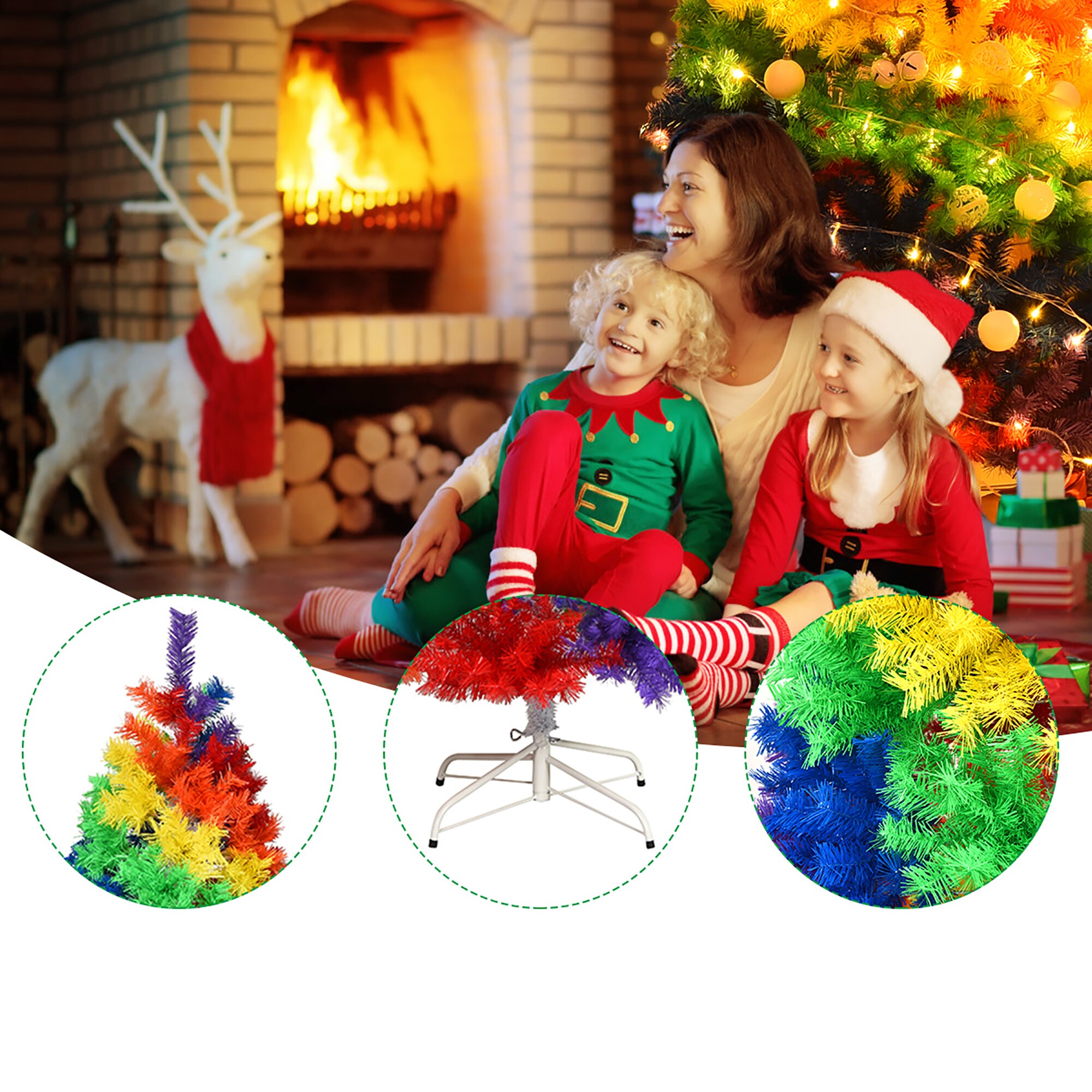Costway CM22830 Artificial-Christmas-Trees - View #2