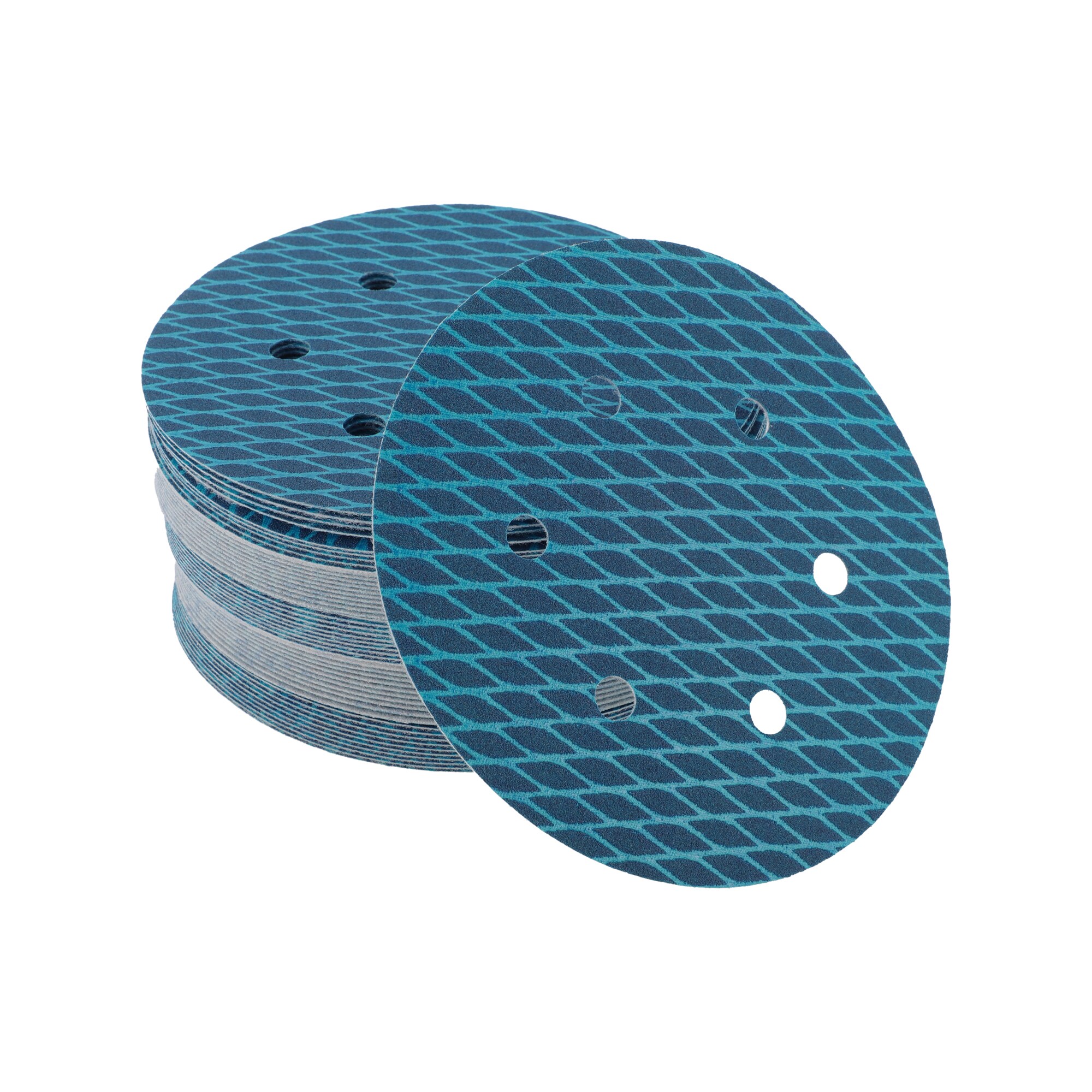 Unique Bargains - 50pcs Sanding Discs 6 Inch 6 Hole 180 Grit Hook and Loop Sandpaper Universal fo...