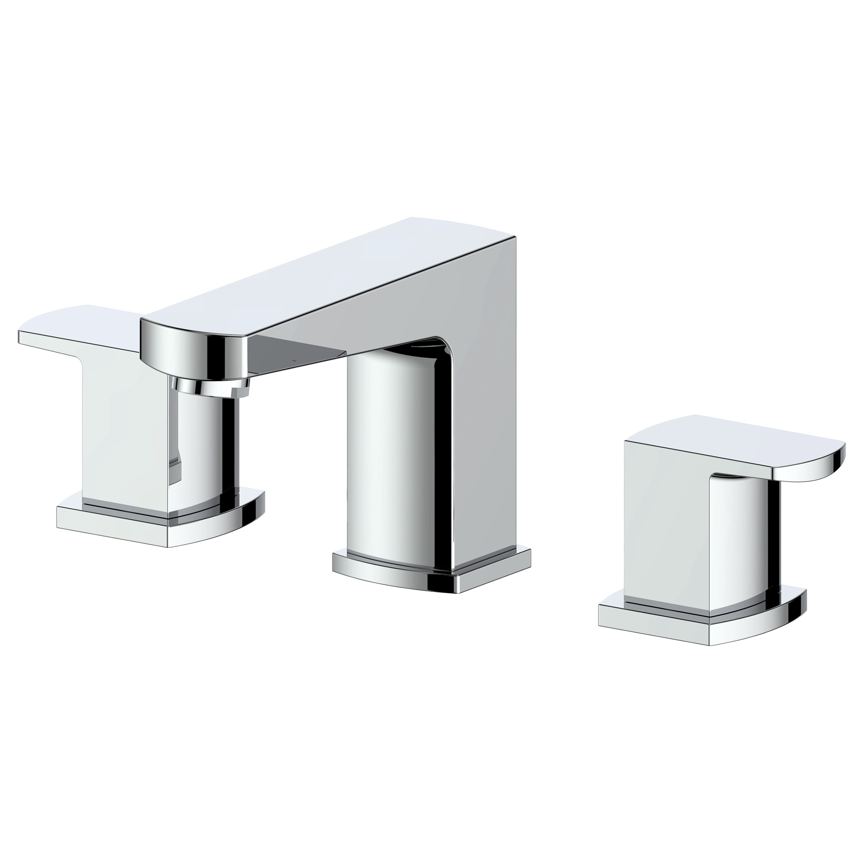 ZLINE KITCHEN & BATH MAR-BF-CH Marlette Chrome Widespread 2-handle Low-arc Residential Handle Bathroom Sink Faucet with Drain