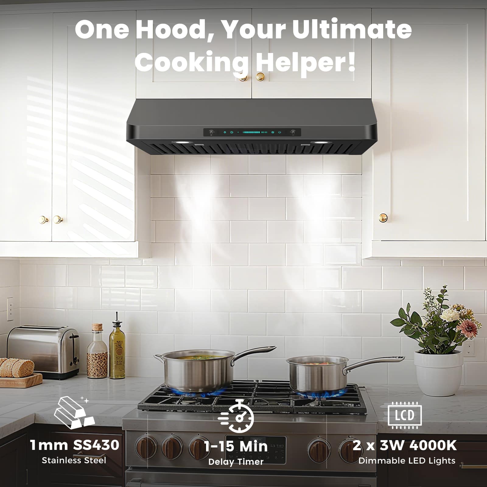 DIVAN DHC01-36B-GC Undercabinet-Range-Hoods - View #7