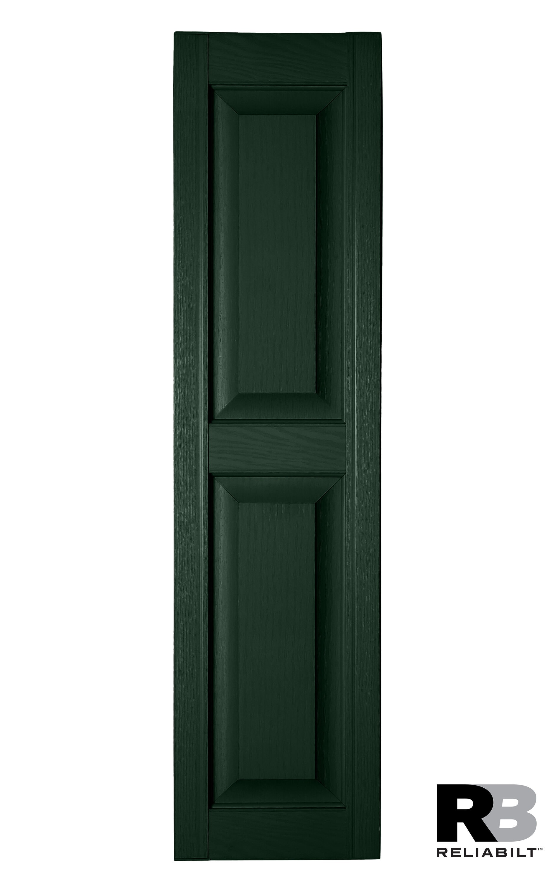 RELIABILT RP1271331 12-in W x 71-in H Heritage Green Raised panel Polypropylene Exterior Shutters ( 2 -Pack )
