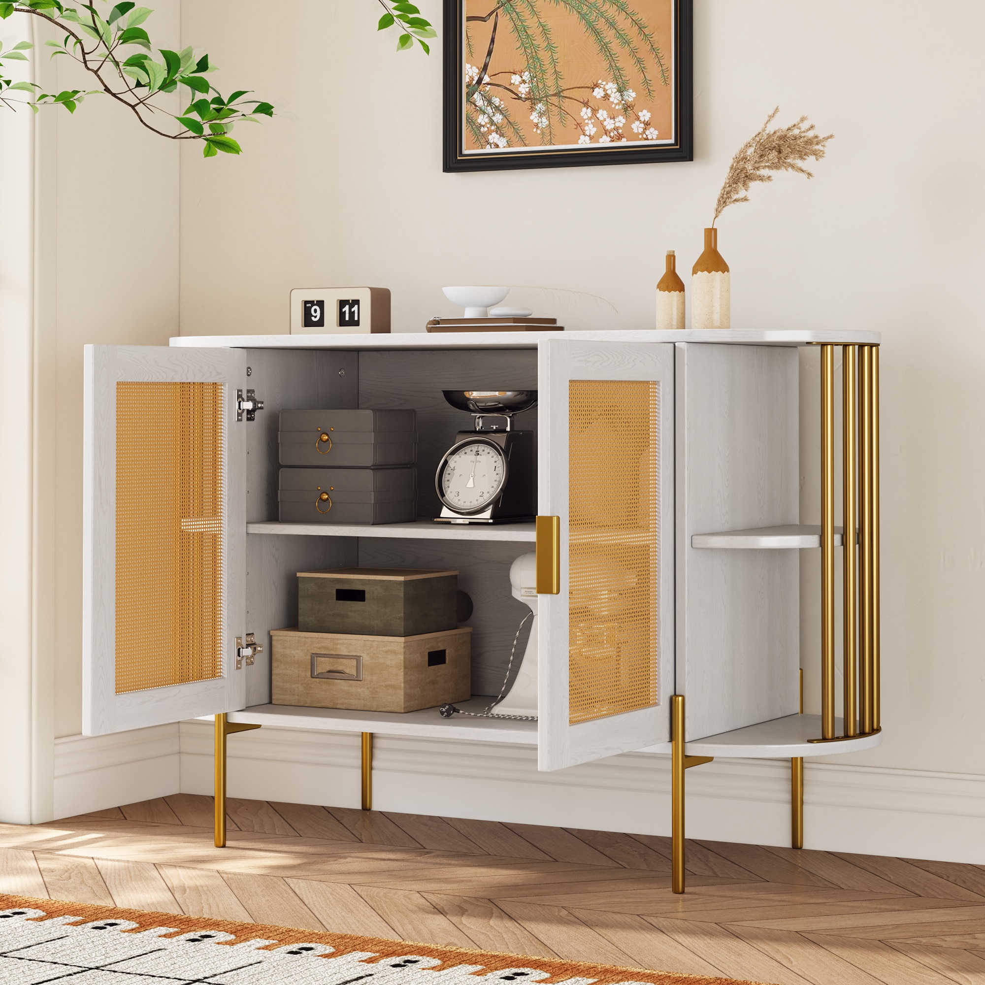 SINOFURN SYA330180WT Dining-Kitchen-Storarge - View #3