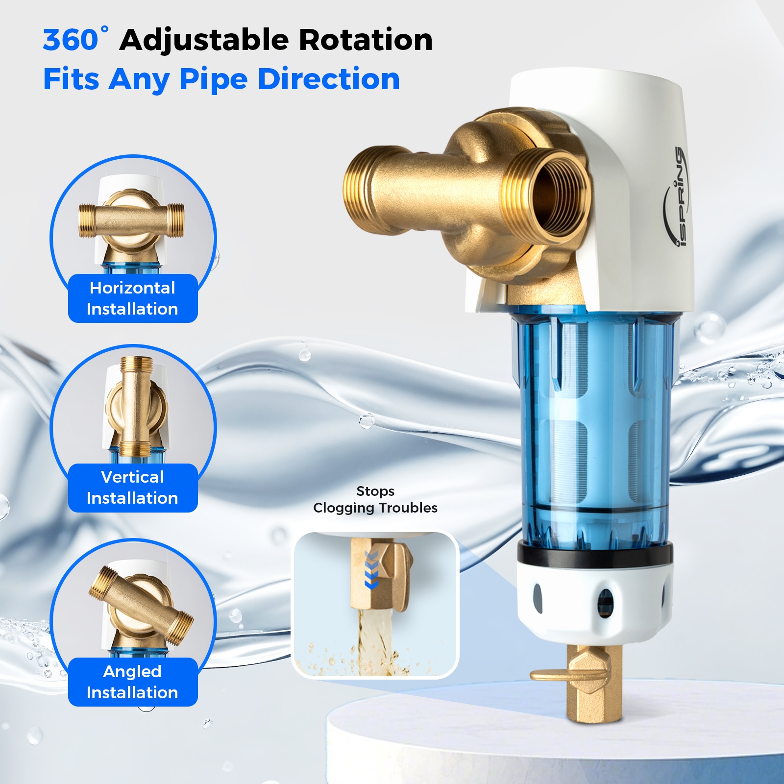 iSpring WSP50GR+AC12M12X2 Whole-House-Filtration-Systems - View #3