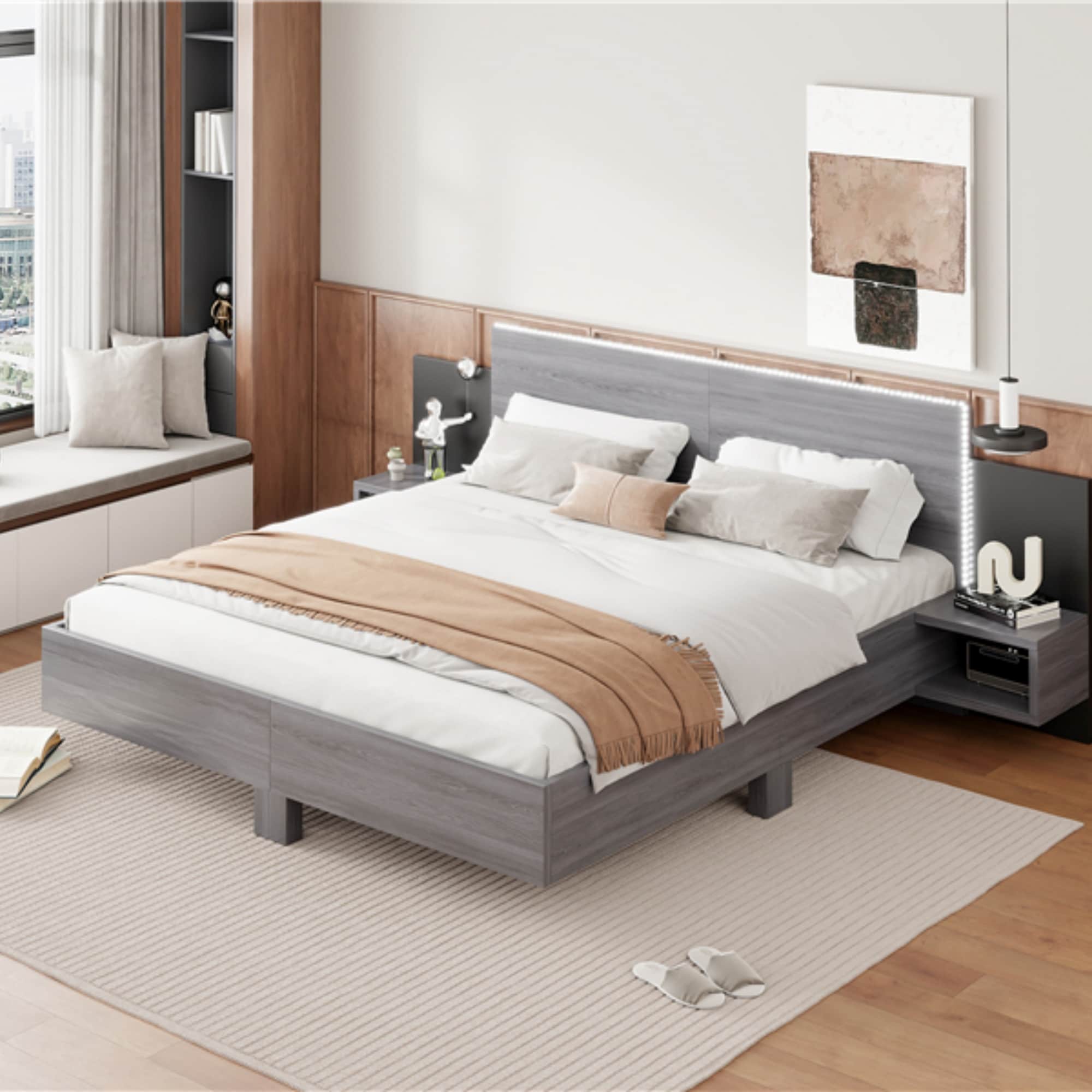Lycvki 1719 Gray Toddler Bed