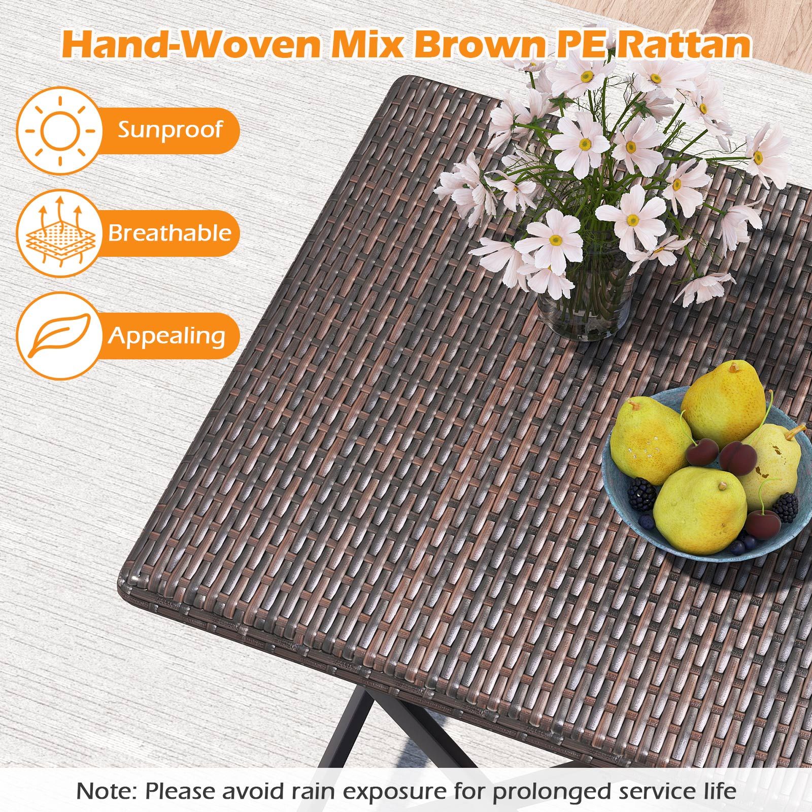 Slickblue D-CO-32747WH Patio-Dining-Sets - View #7