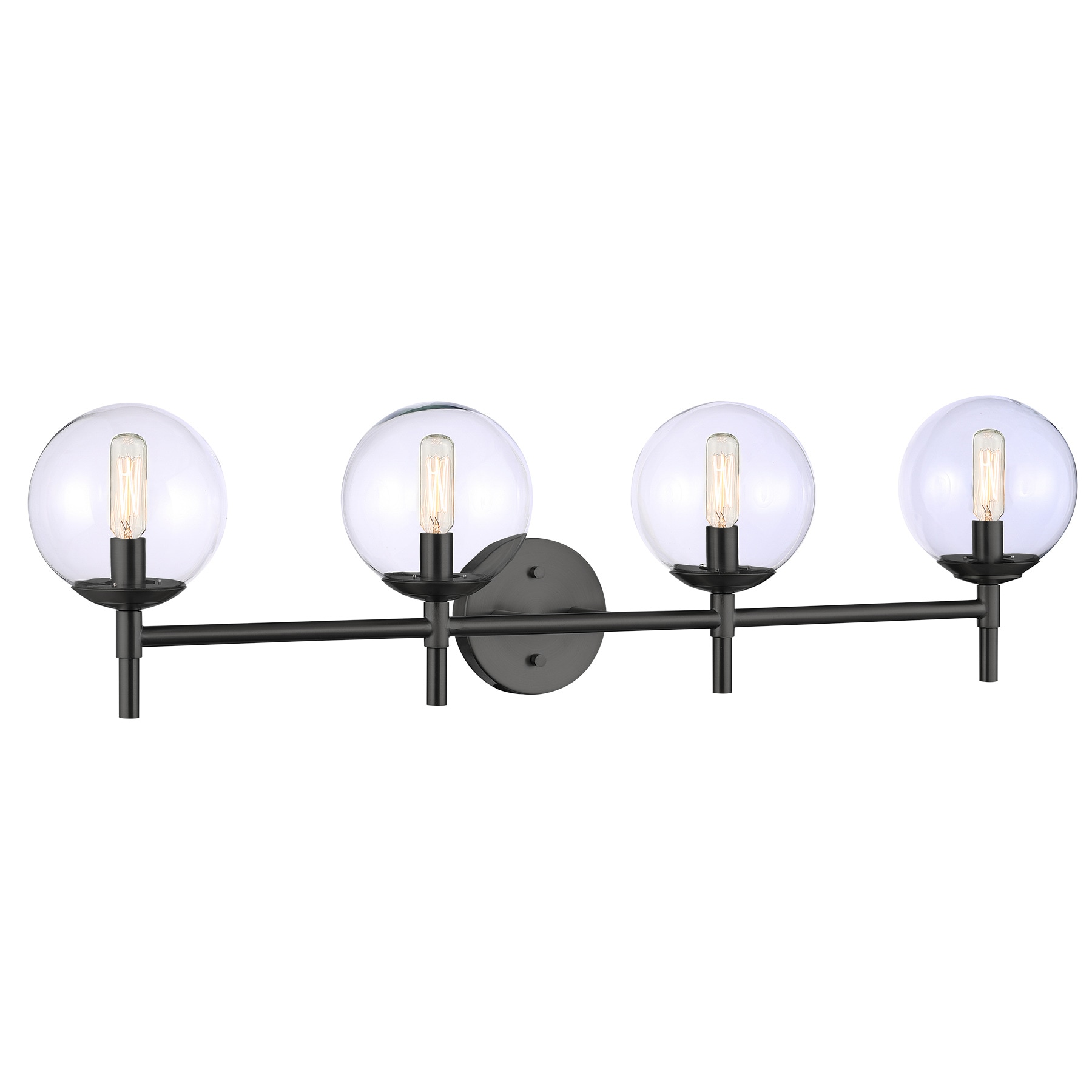 Minka Lavery 2794-66A Auresa 35.38-in 4 -Light Matte Black Transitional Vanity light bar