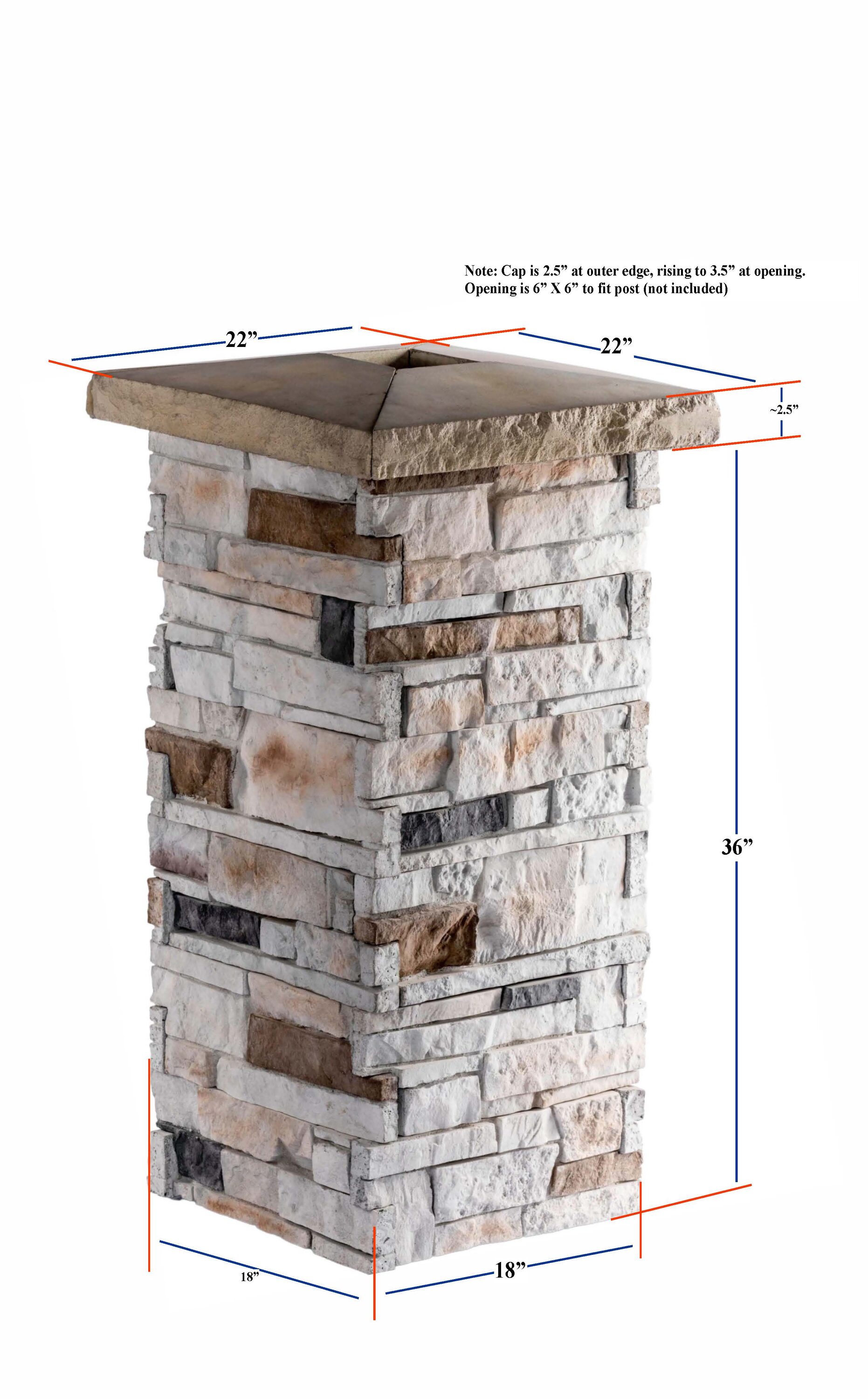 Silvermine Stone Belterra 3 Lin Ft Marin Fogbrownstone Cap