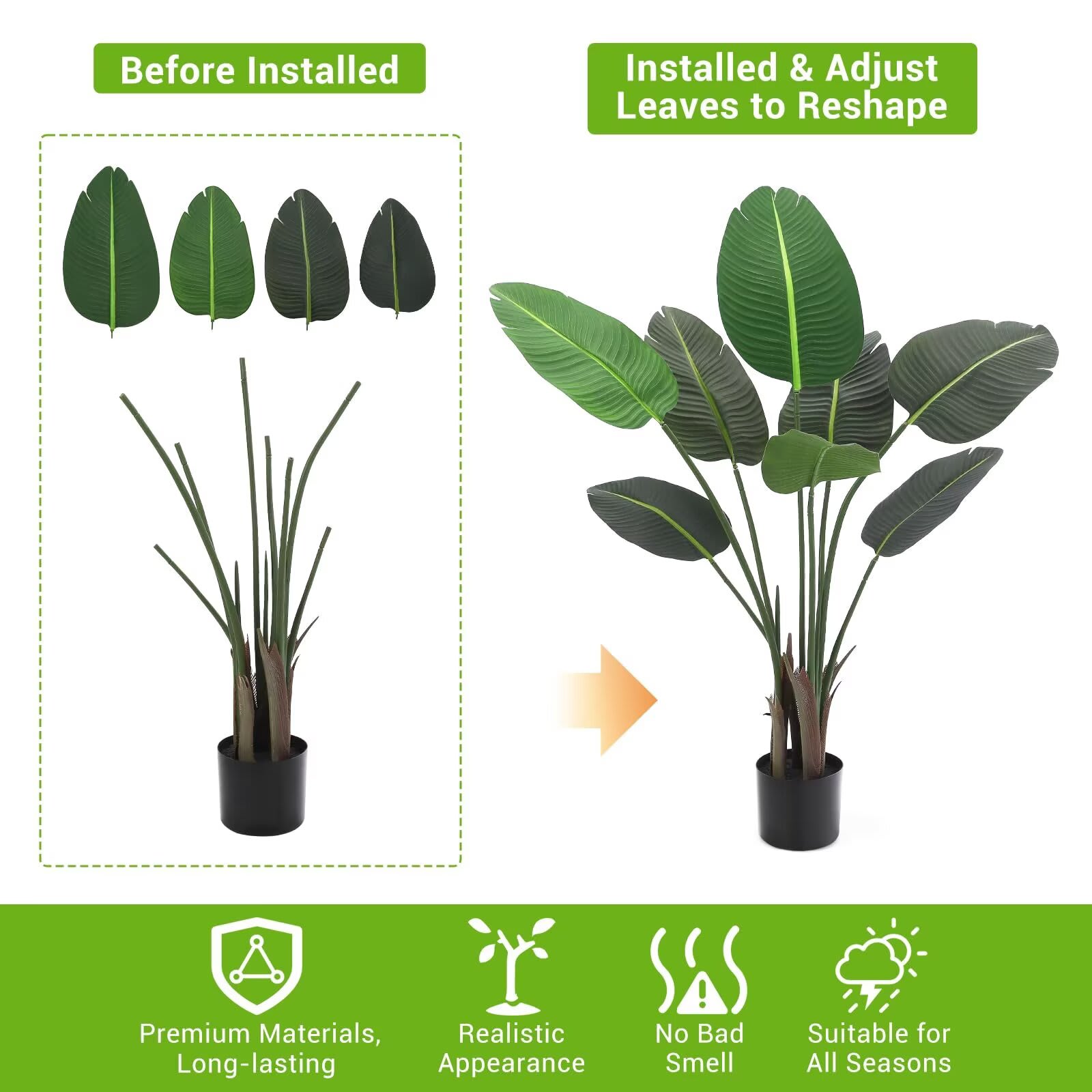 Qeetex JXNAG-PHO-33L8VWBR Artificial-Plants-Trees - View #2