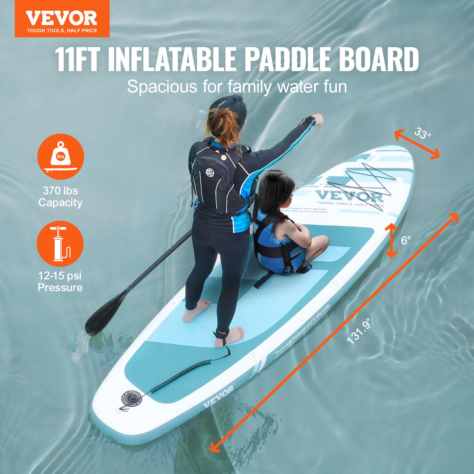 VEVOR CQJBPTKPTKBL13VK8V0 Stand-Up-Paddle-Boards - View #3