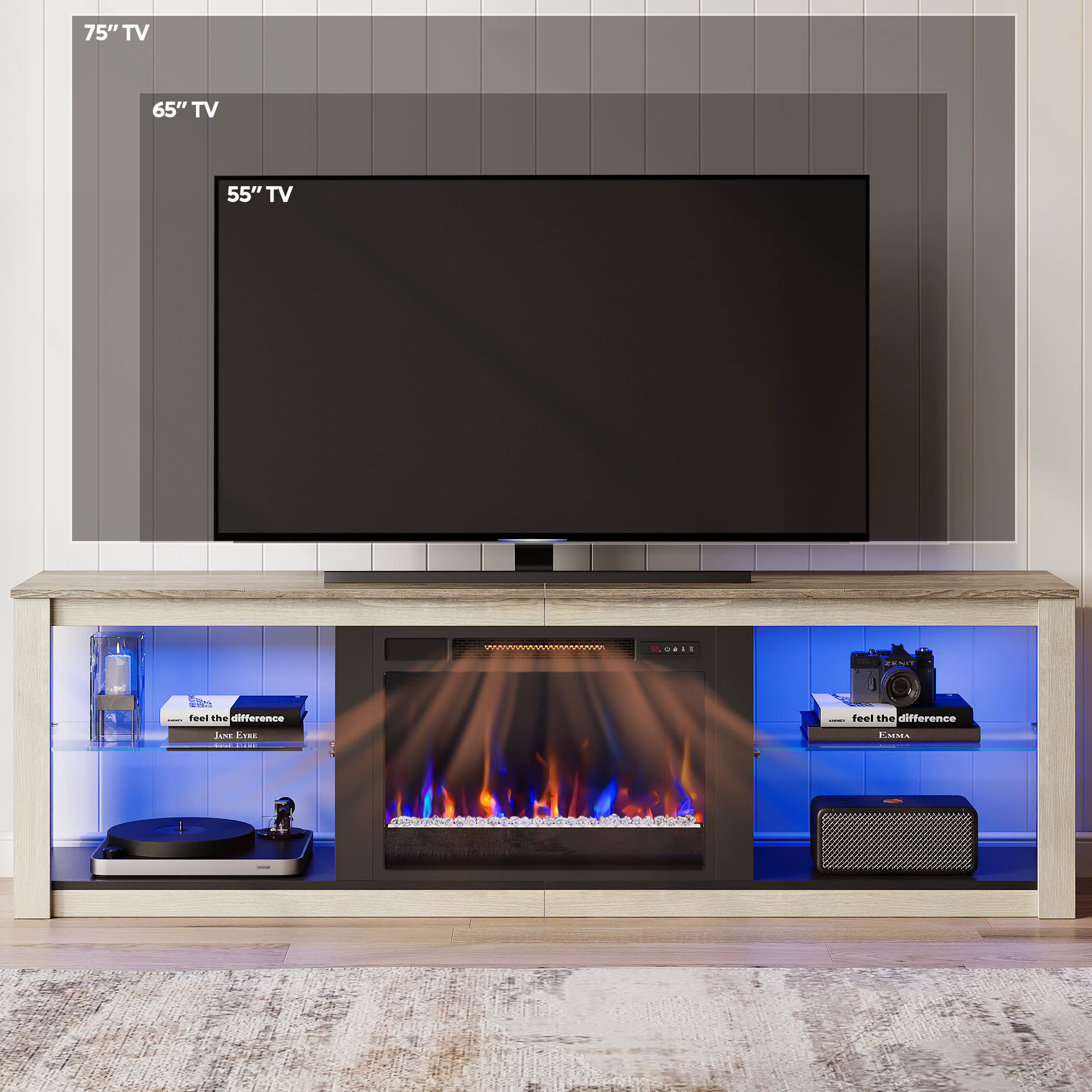 Bestier LOW-L1003180-WHTW2 Electric-Fireplaces - View #5