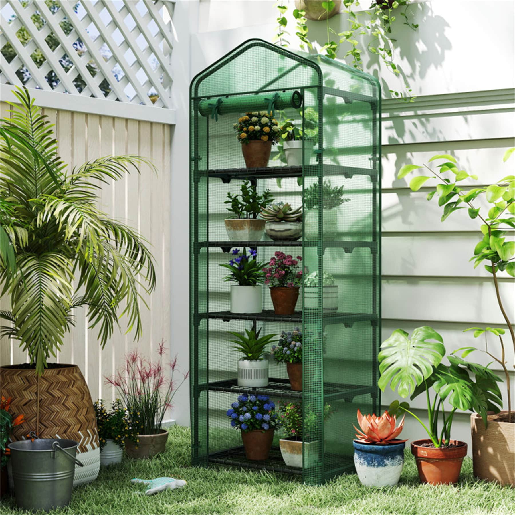 BABOOM Mini Portable Plant Grow Greenhouse 2-ft L x 1.5-ft W x 6