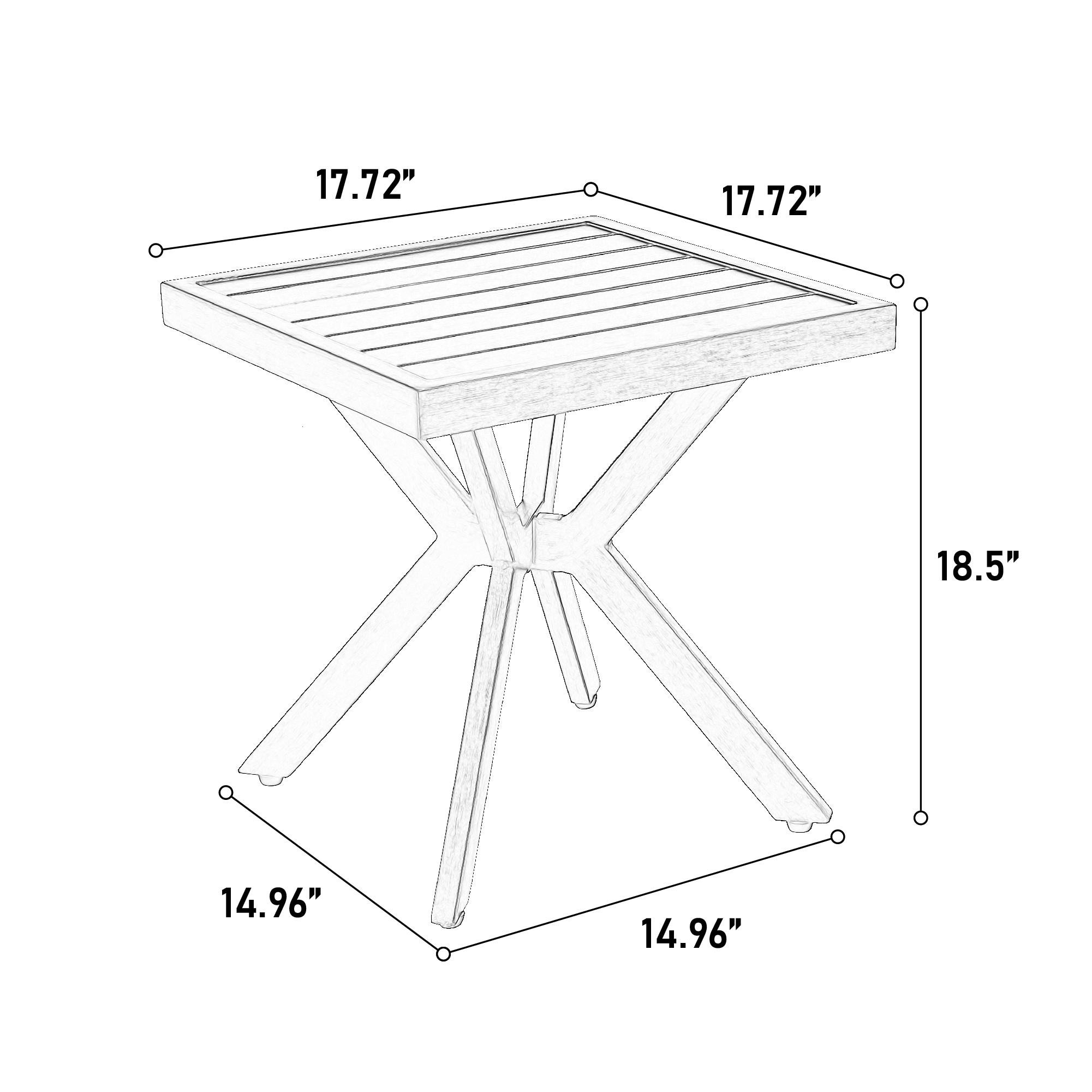 Blisstyle PT387 Patio-Tables - View #2