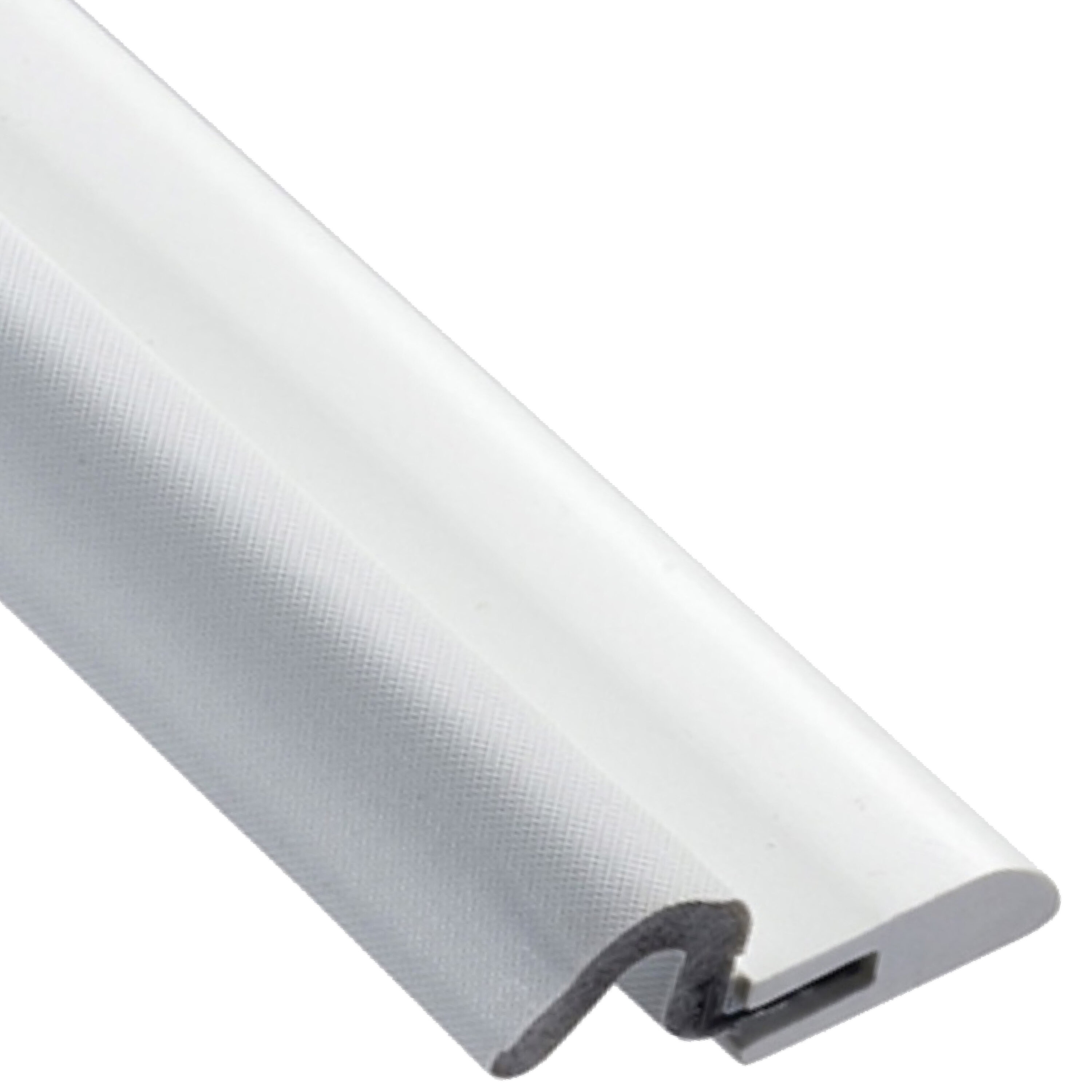 Simply Conserve DS060N-W Windjammer PVC Nail Door Weatherstrip, 0.75, White