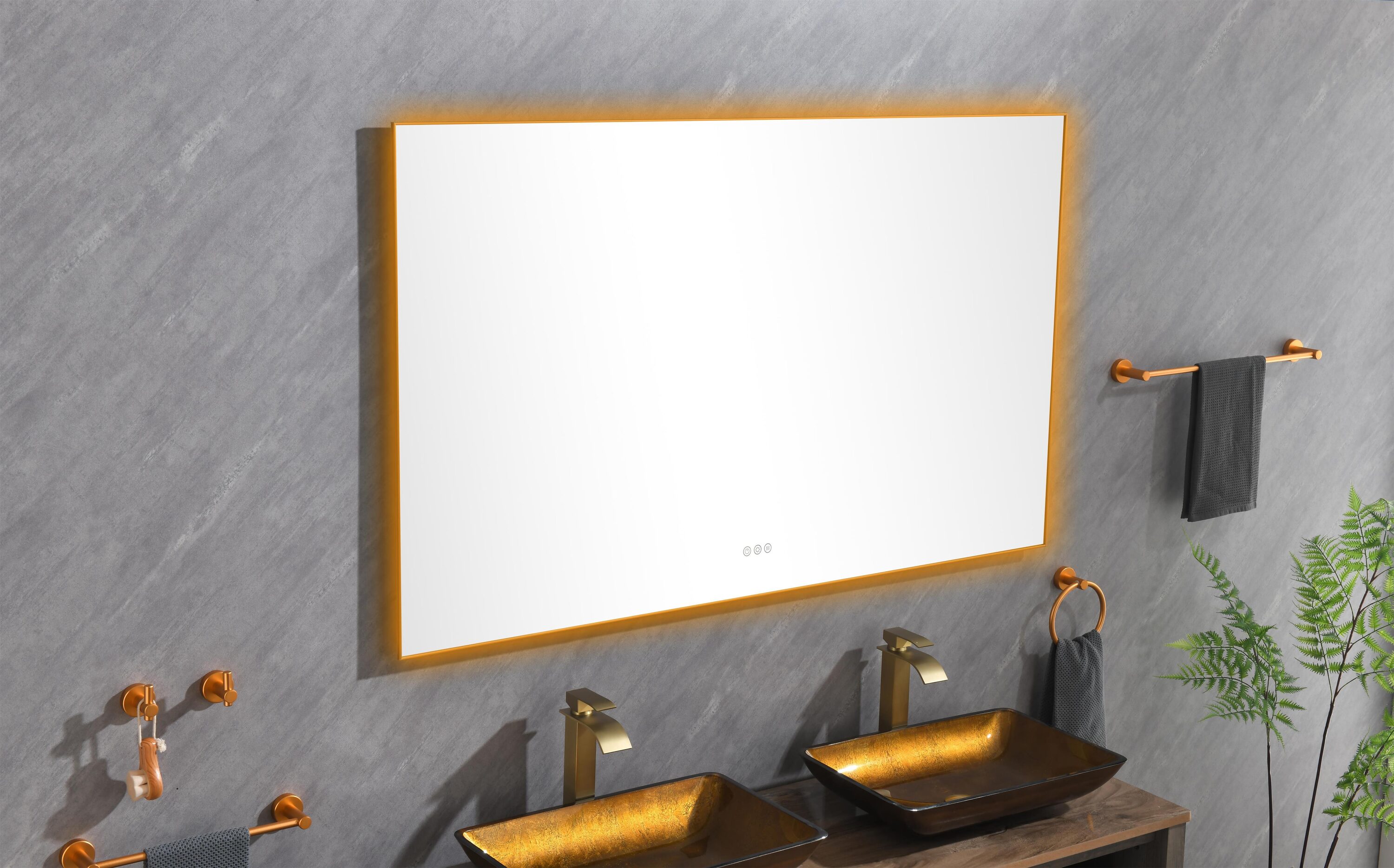 LUXEYARD DS-Y-W928-P178209 Framed-Bath-Mirrors - View #3