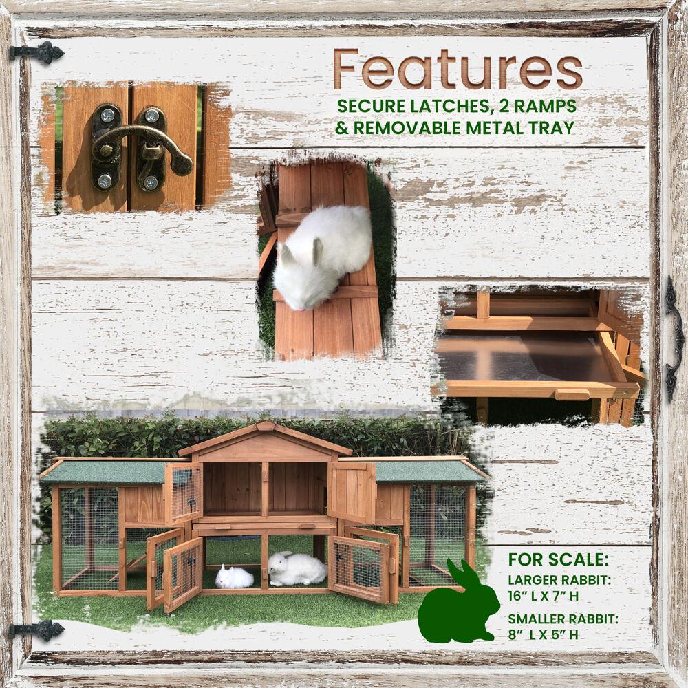 Hanover HANRH0105-CDR Chicken-Coops-Rabbit-Hutches - View #4