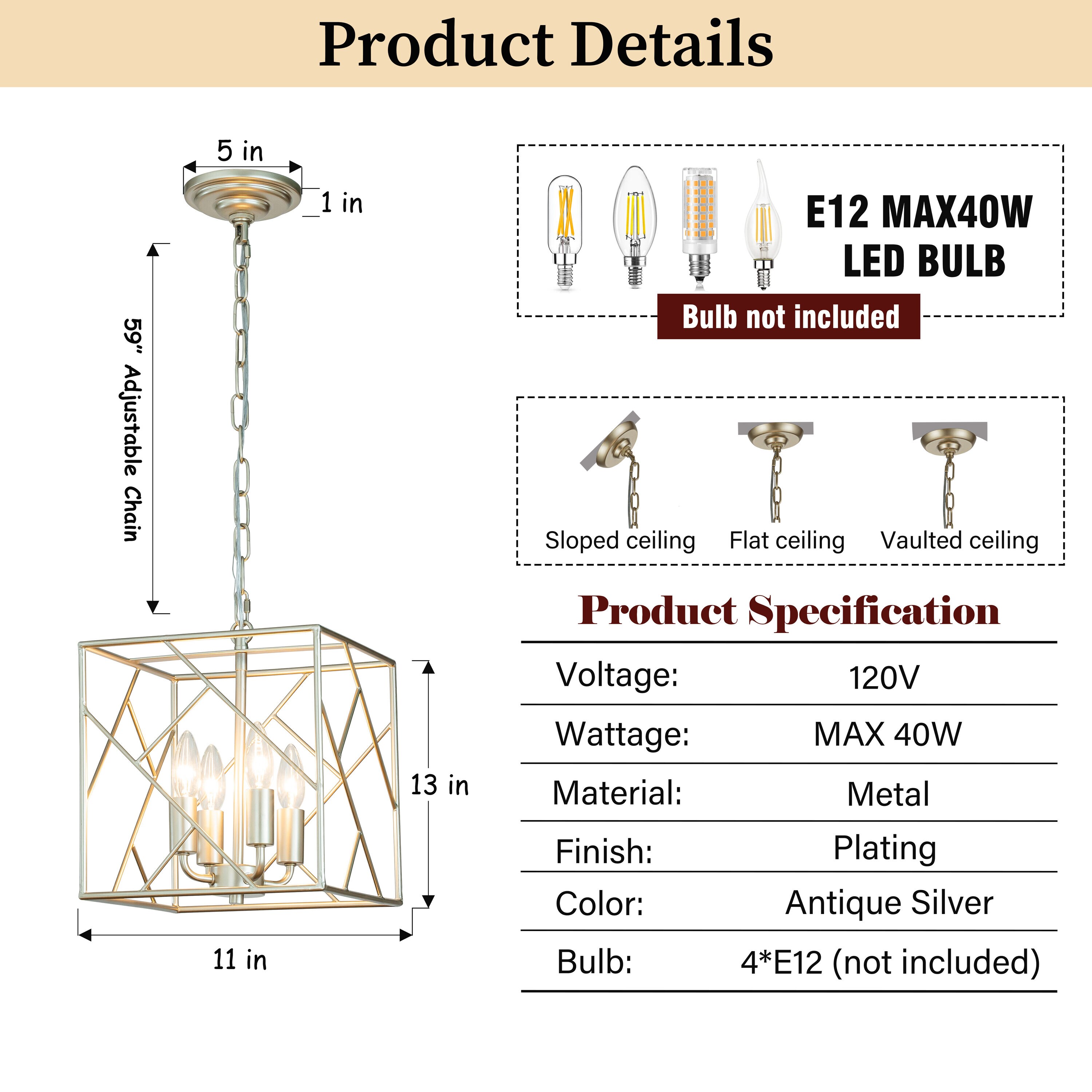 AloaDecor Lighting L7184D28CS01A Pendant-Lights - View #3