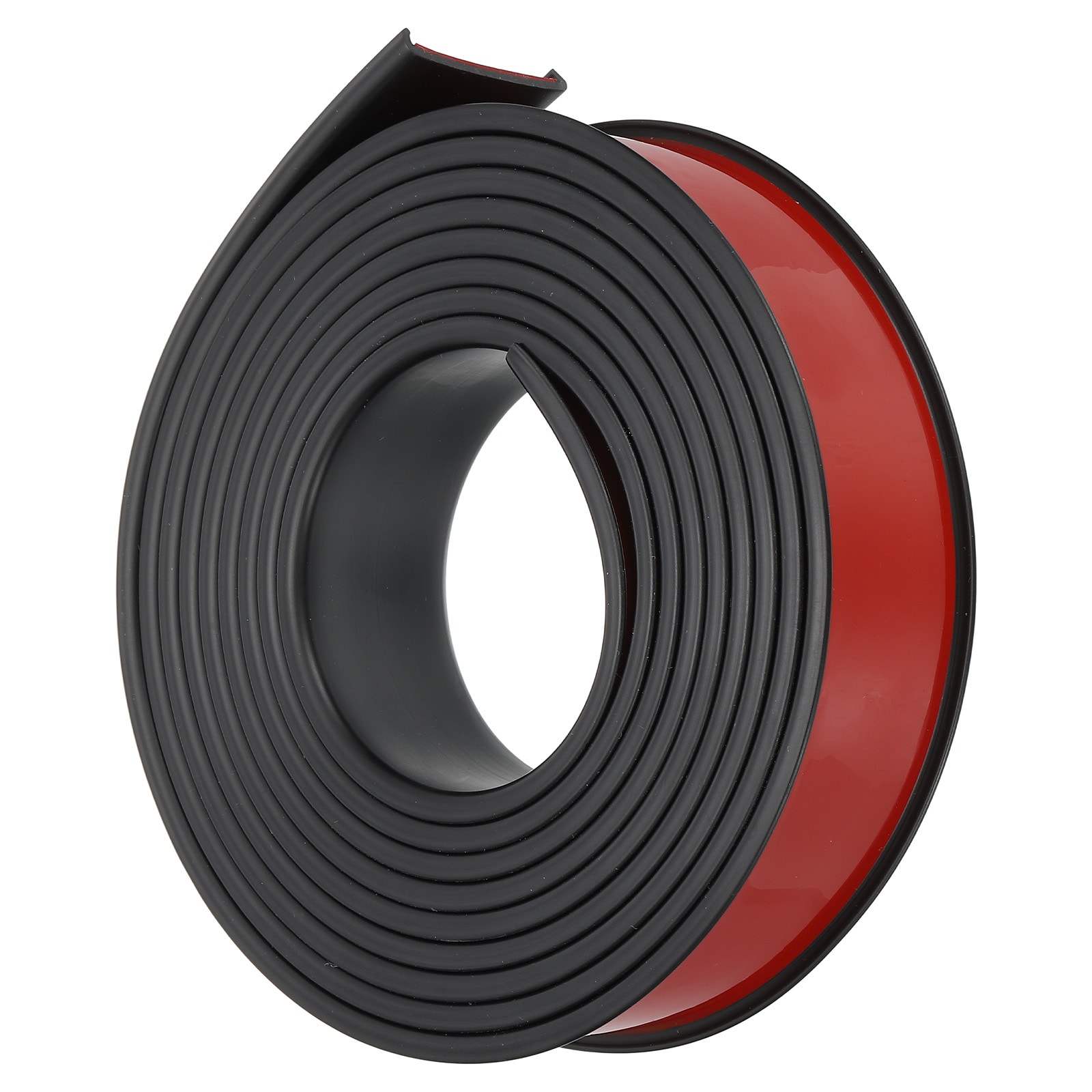 PATIKIL TPE U-Shape Edge Banding 1-1/4 Inch x 16.4ft Self Adhesive Flexible Veneer Edging Trim Furniture Edge Protector for Shelf Cabinet Table Repair Restoration Black