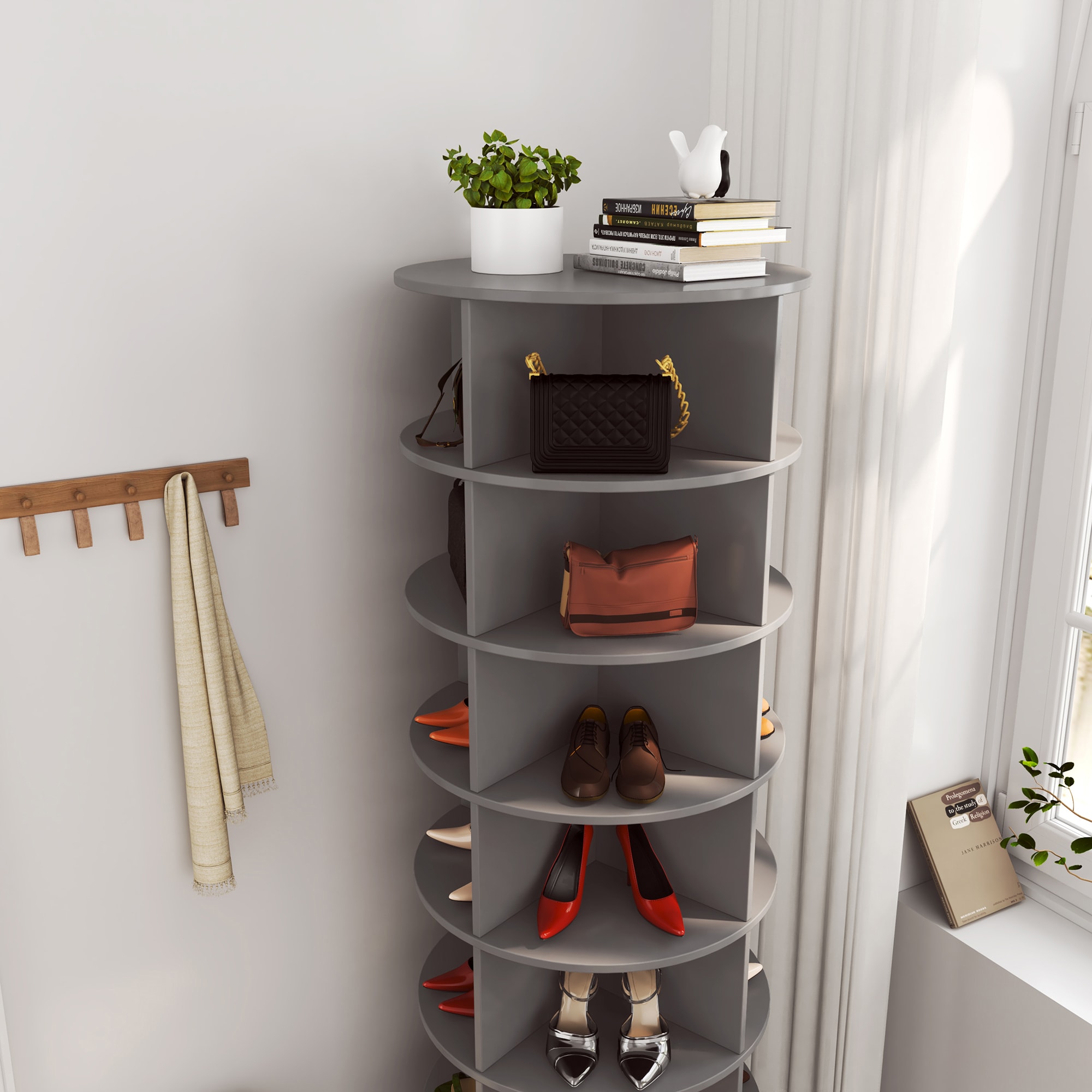 SINOFURN SYC080004GY Shoe-Racks - View #3