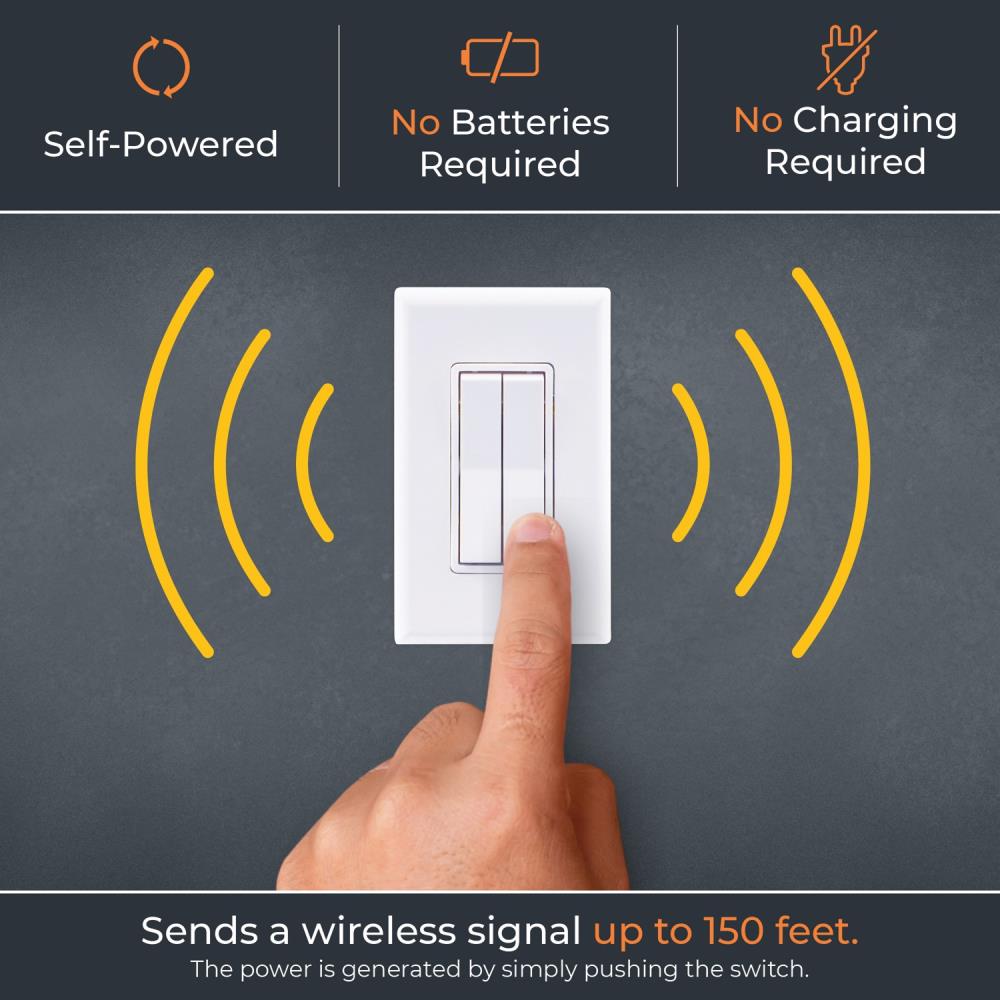 Levven Wireless Light Switch Kit (Light Almond)