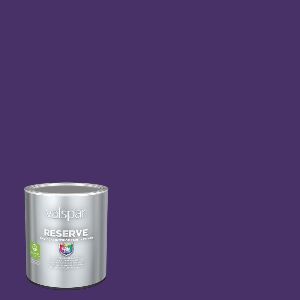 Valspar 4010-10-2916561 Reserve Flat Sumptuous Purple 4010-10 Latex Interior Paint Paint + Primer ( 1-quart )