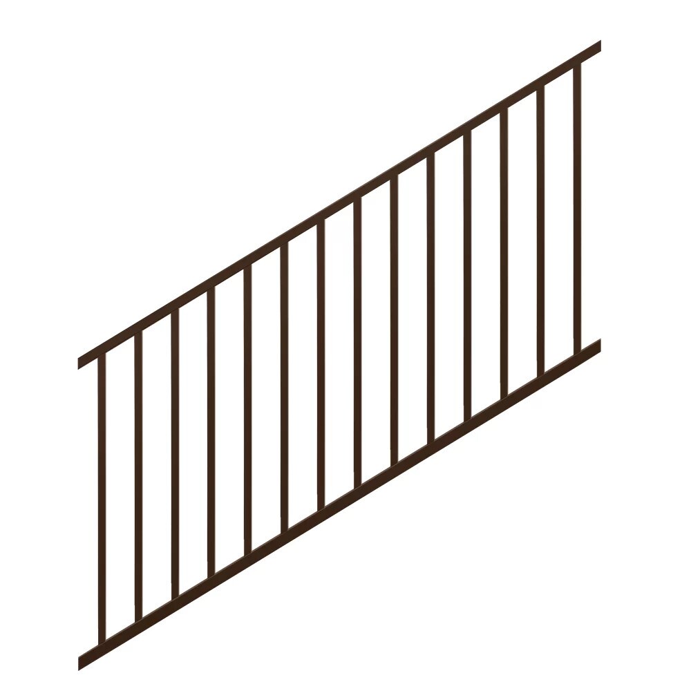 Trex 6-ft x 36-in Select Aluminum Railing Stair Panel-Burnished Bronze