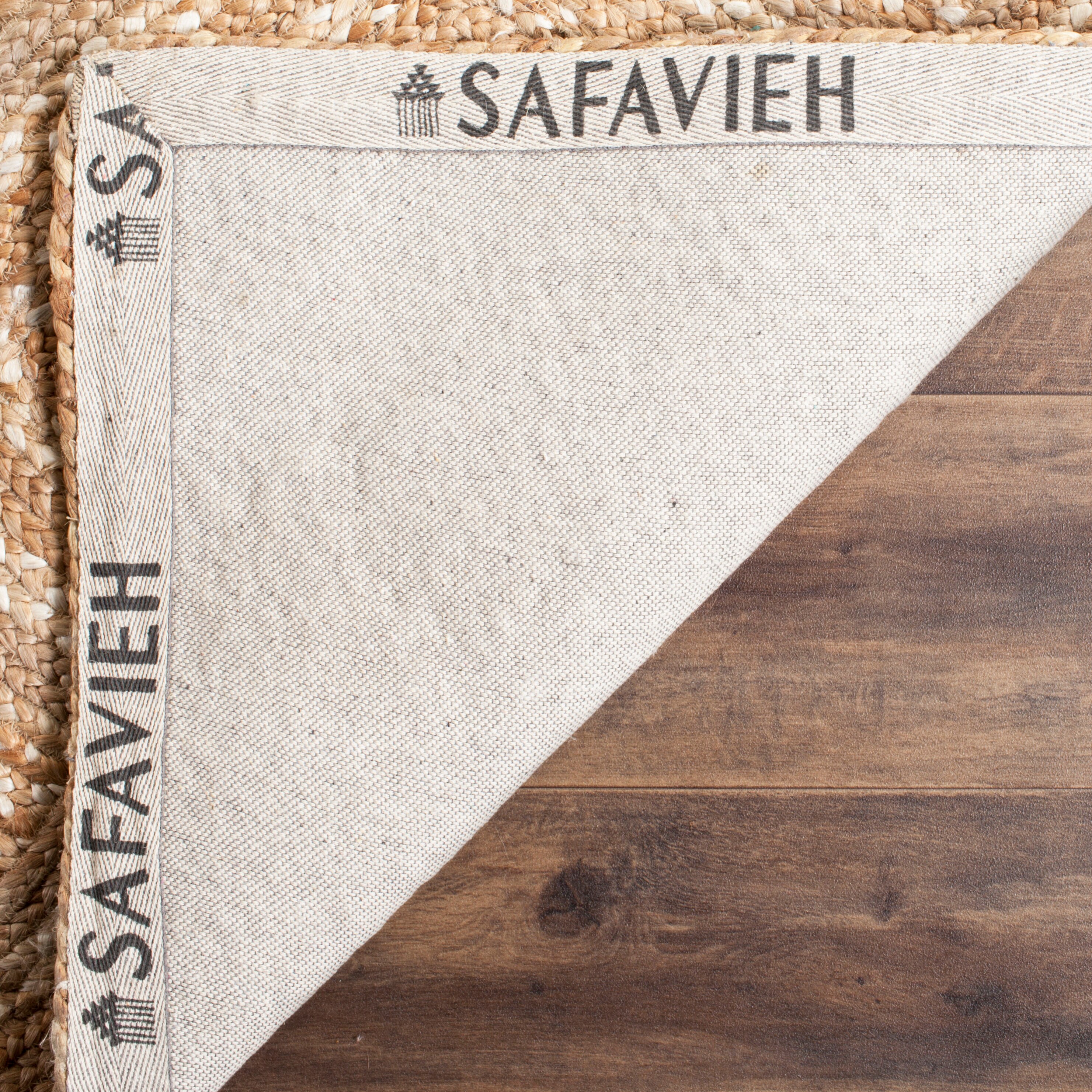 Natural Jute Flatweave Geometric 4' x 6' Area Rug