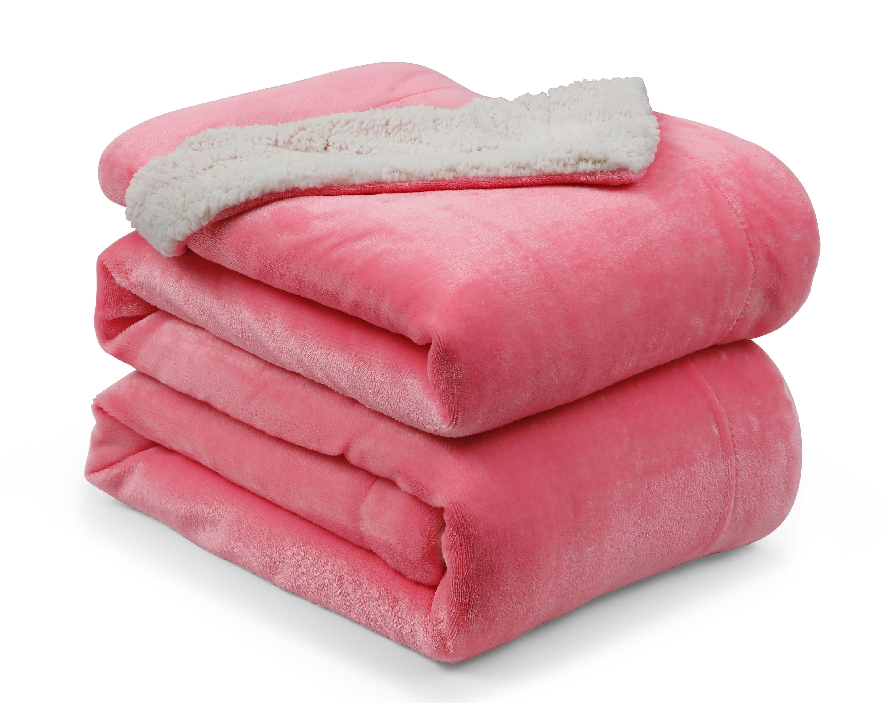 Ombre Element Pink/White 27 in. x 48 in. Polyester Stripe Plush