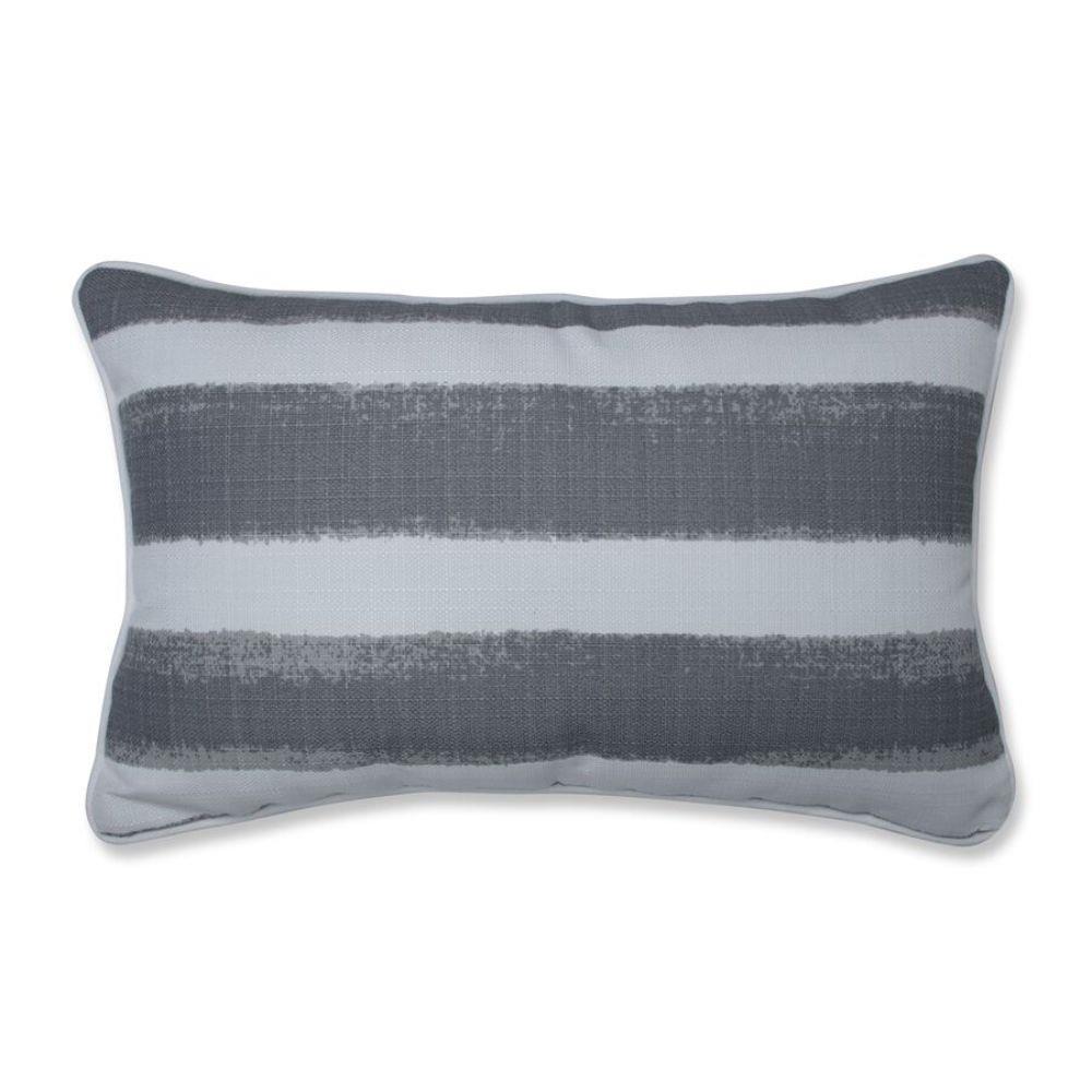 Pillow Perfect Nico Sea Salt 2-Piece 11-1/2-in x 18-1/2-in Grey Indoor ...