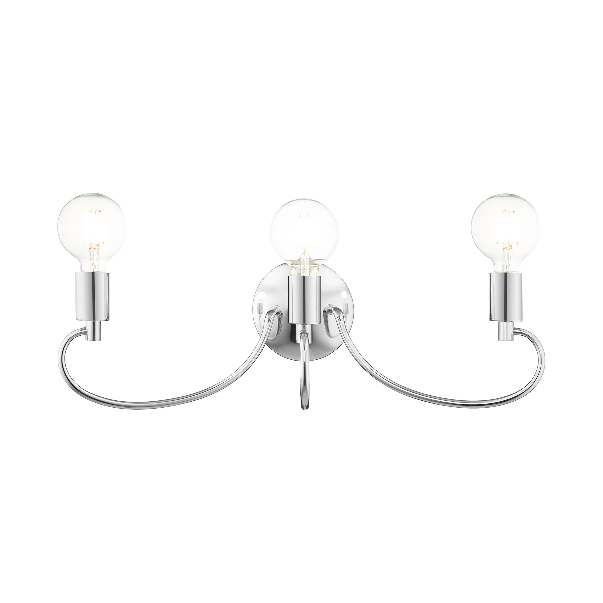 Livex Lighting 16583-05 Bari 22-in 3 -Light Polished Chrome Transitional Vanity light