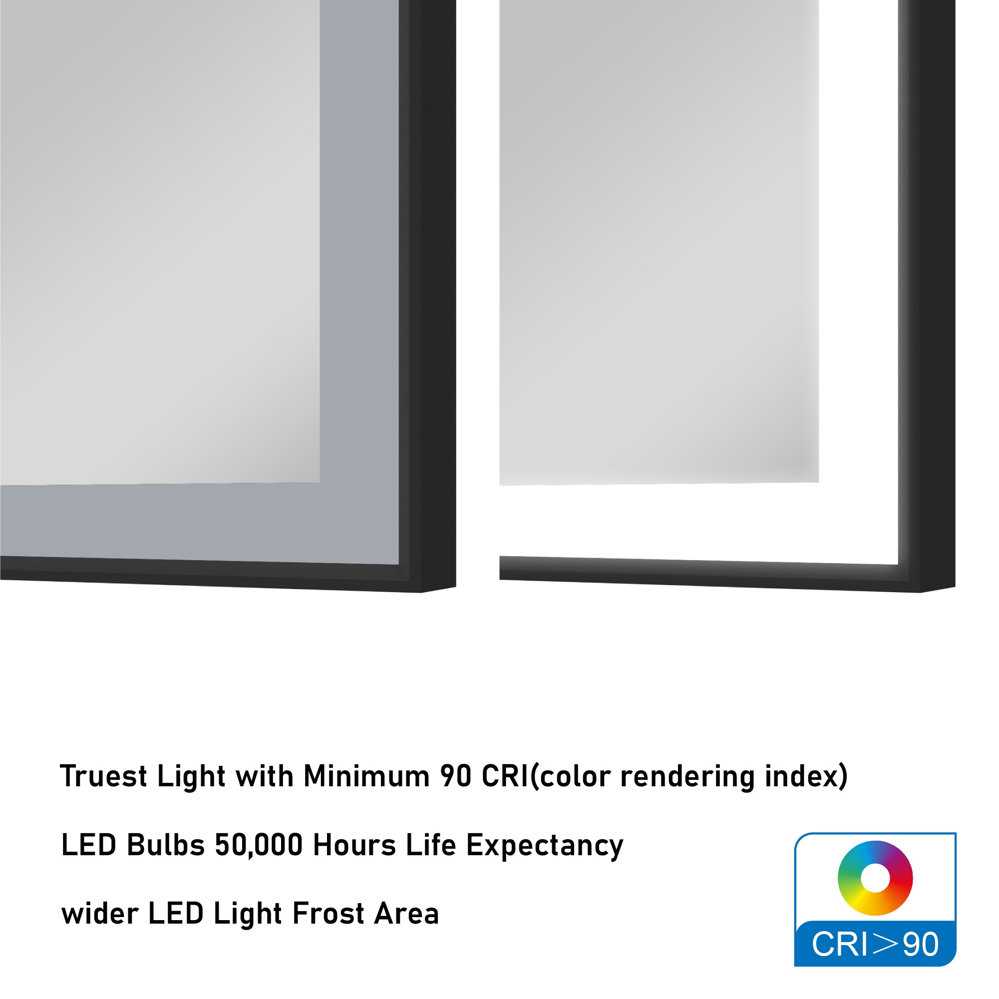 Forclover FLW-ER5530B Framed-Bath-Mirrors - View #11