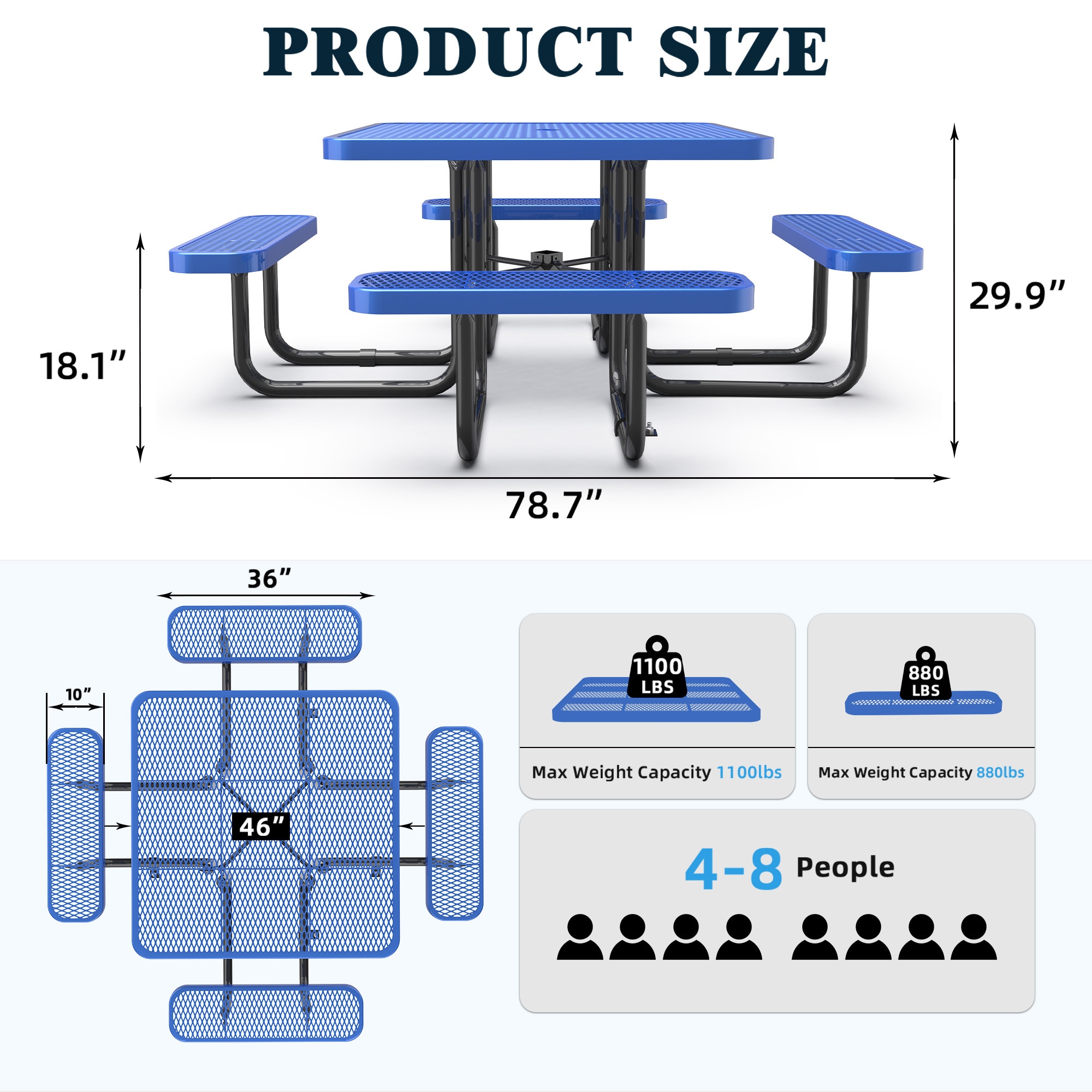 Bybafun YG5500003 Picnic-Tables - View #3