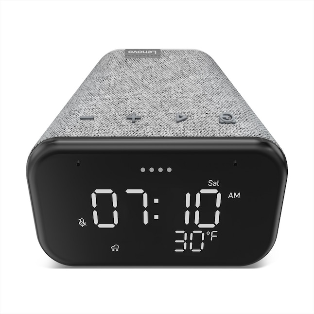 Lenovo Smart Clock Essential Voice Assistant Screen Display Smart Hub in  Grey in the Smart Speakers & Displays department at 