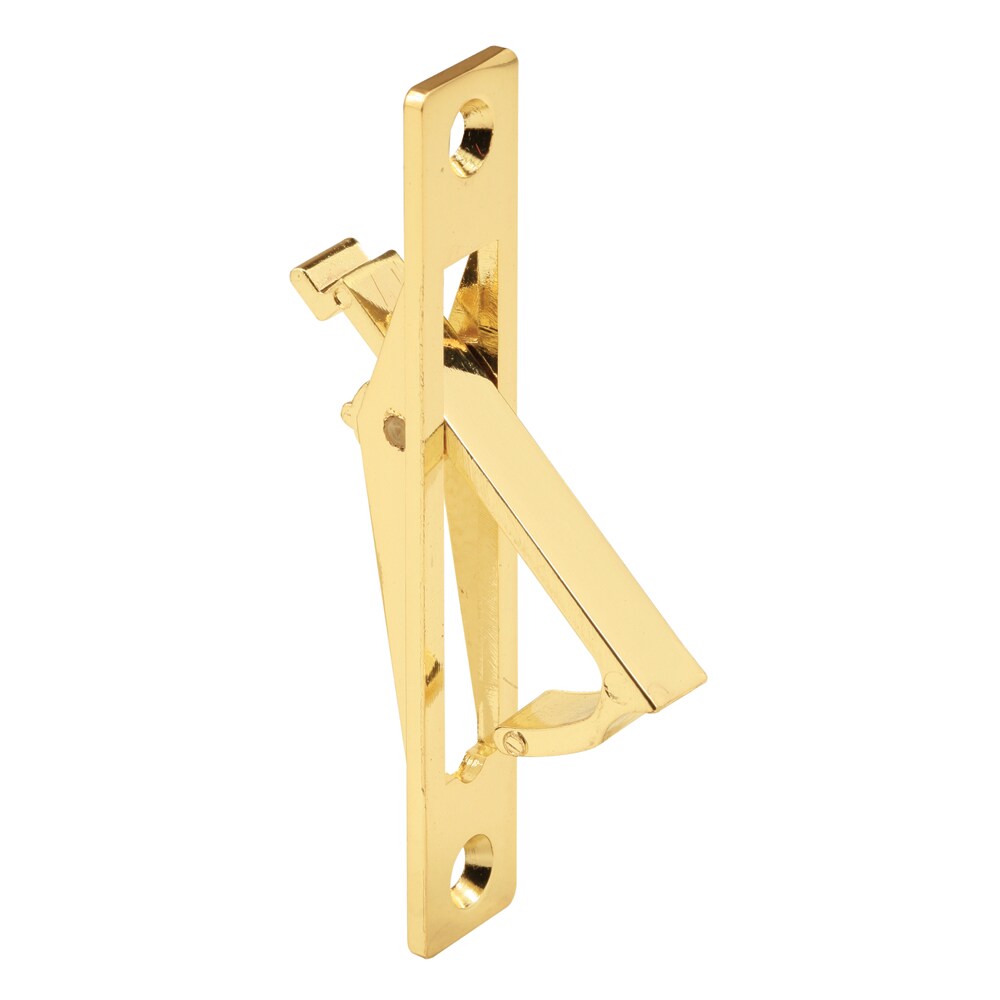 Prime-Line N 6768 3.5-in Brass-plated Pocket Door Pull