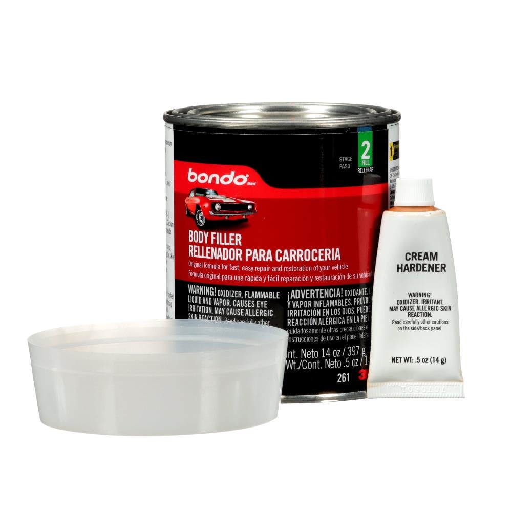 Bondo Glazing and Spot Putty 1-oz Waterproof Interior/Exterior Red Body  Filler in the Patching & Spackling Compound department at