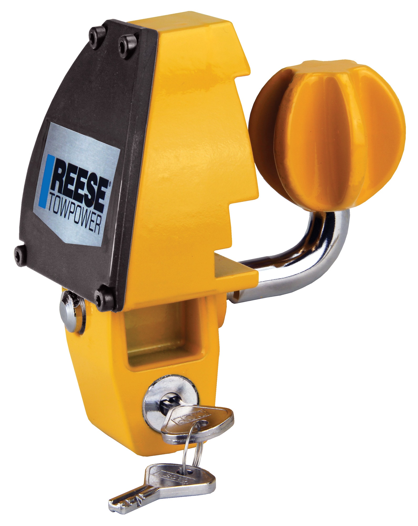 Reese Towpower Professional Universal Coupler Lock in the Trailer